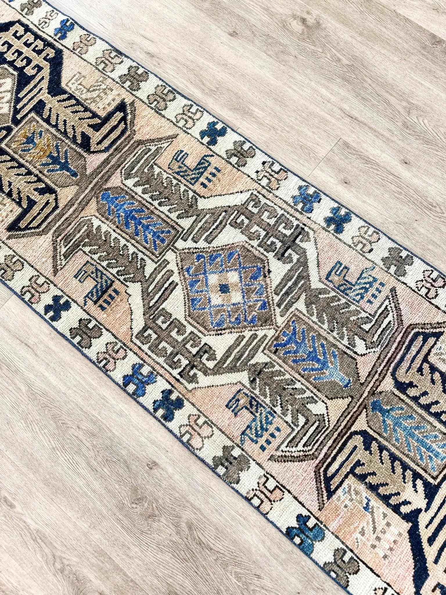Vintage Hand Knotted Runner # 3139 | 2' 5