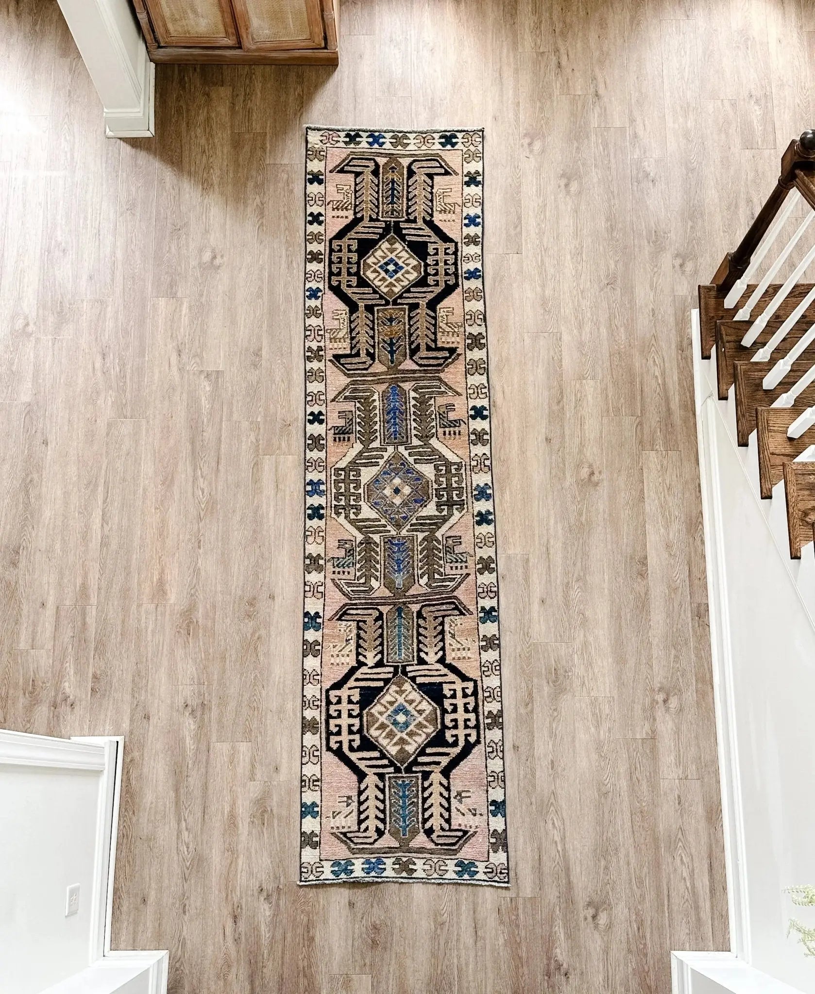 Vintage Hand Knotted Runner # 3139 | 2' 5