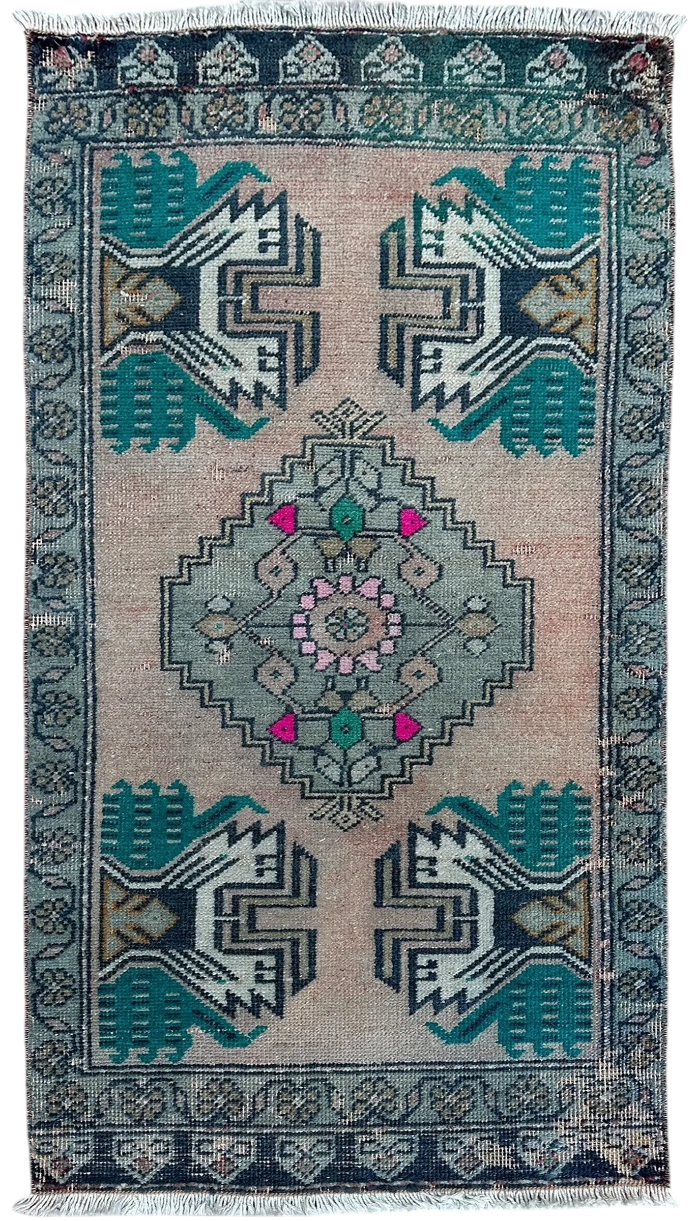 Vintage Hand Knotted Rug # 3351 | 3351 Krazy For Rugs