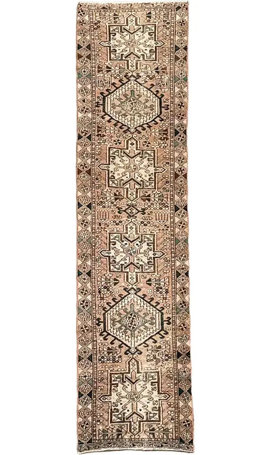 Vintage Hand Knotted Runner # 3208 | 2’ 6” x 9’ 7” Krazy For Rugs