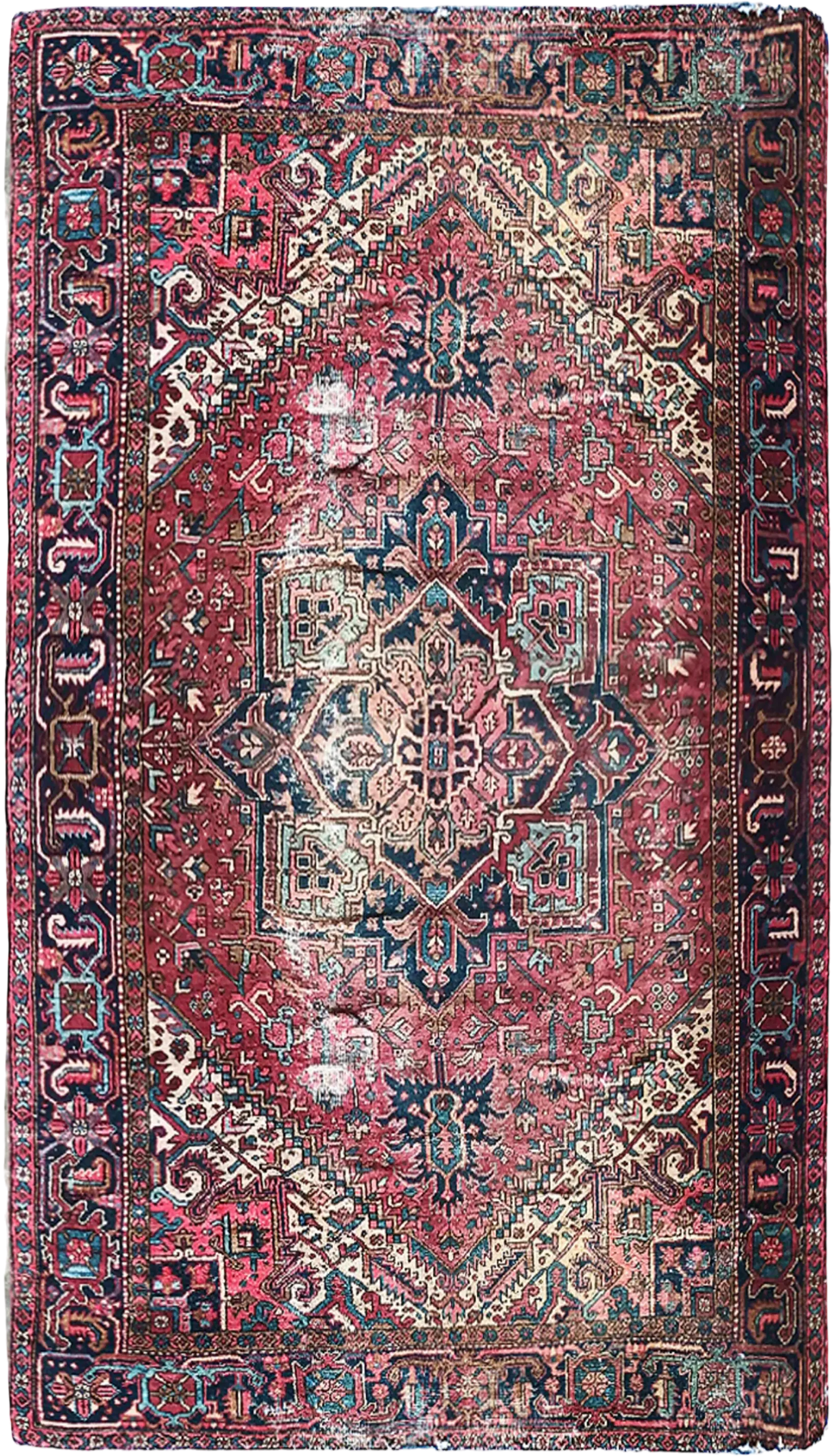 Antique Rug # 3153 | 8’ 10” x 11’ 5” Krazy For Rugs