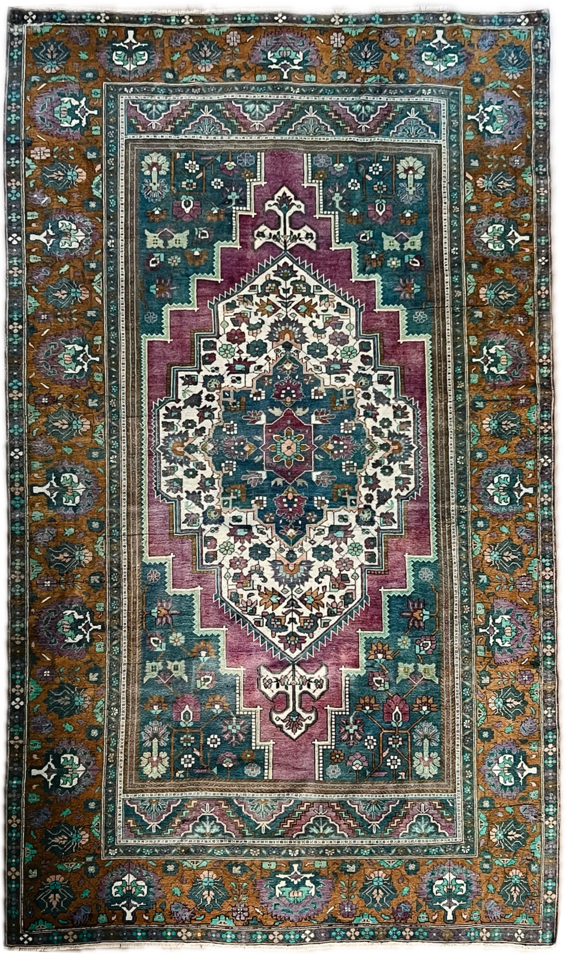 Vintage hand knotted rug # 3390 | 7’ 5” x 13’ 3” Krazy For Rugs