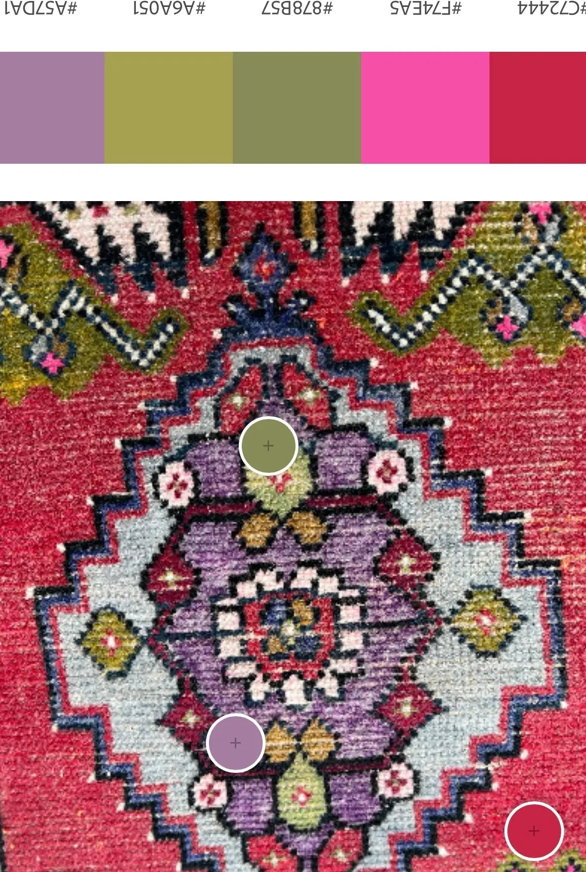 Vintage Hand Knotted Rug # 3312 | 1’ 7” x 3’ 4” Krazy For Rugs