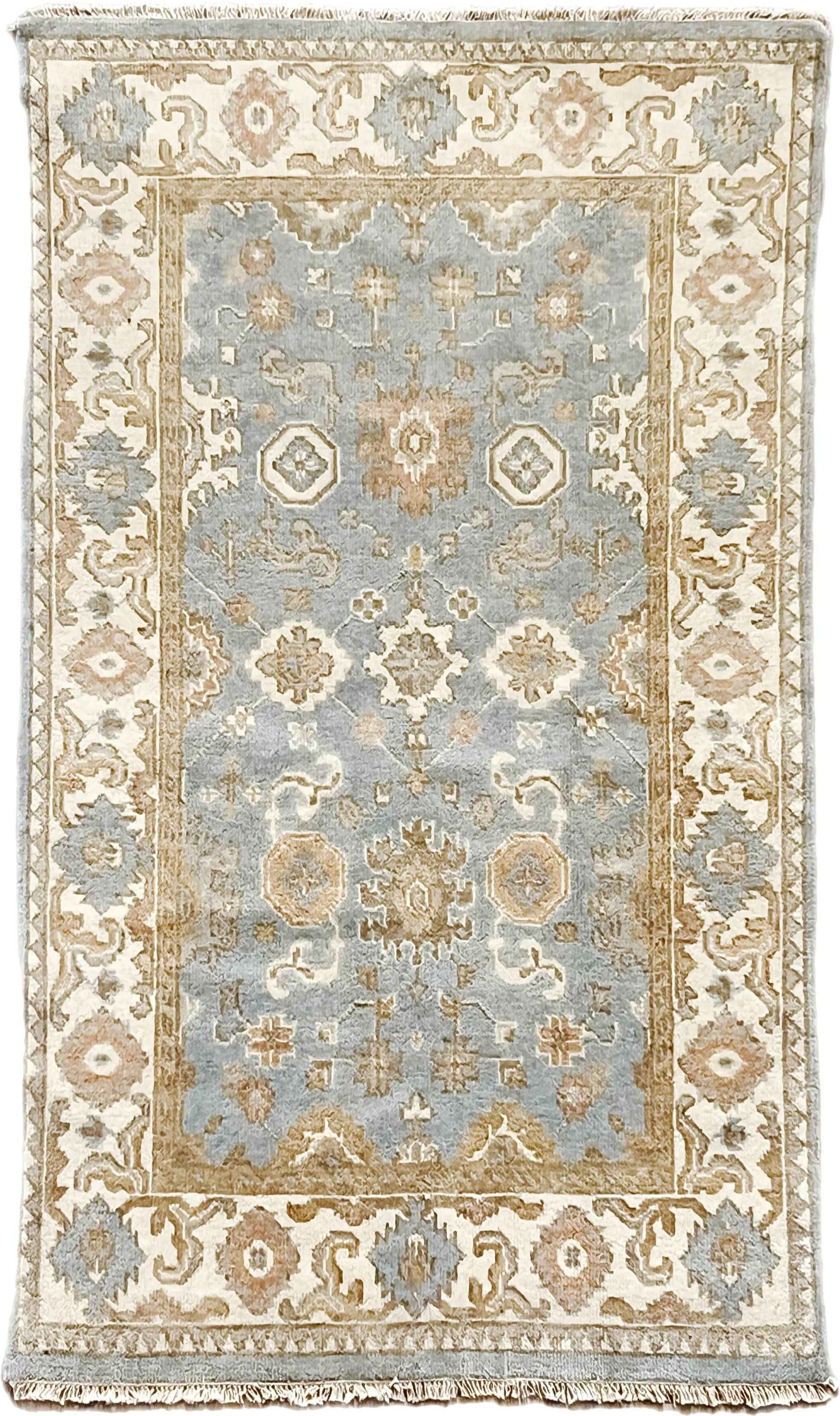 New Hand Knotted Rug # 3342 | 4’ x 6’ 1” Krazy For Rugs