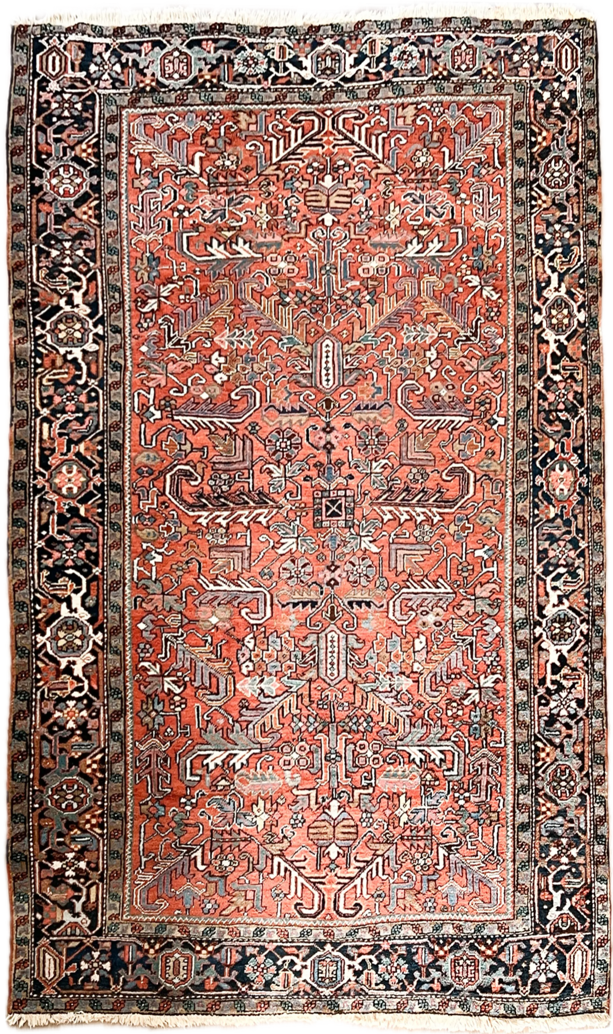 Vintage Hand Knotted Rug # 3403 | 7’ 6” x 10’ 3” Krazy For Rugs