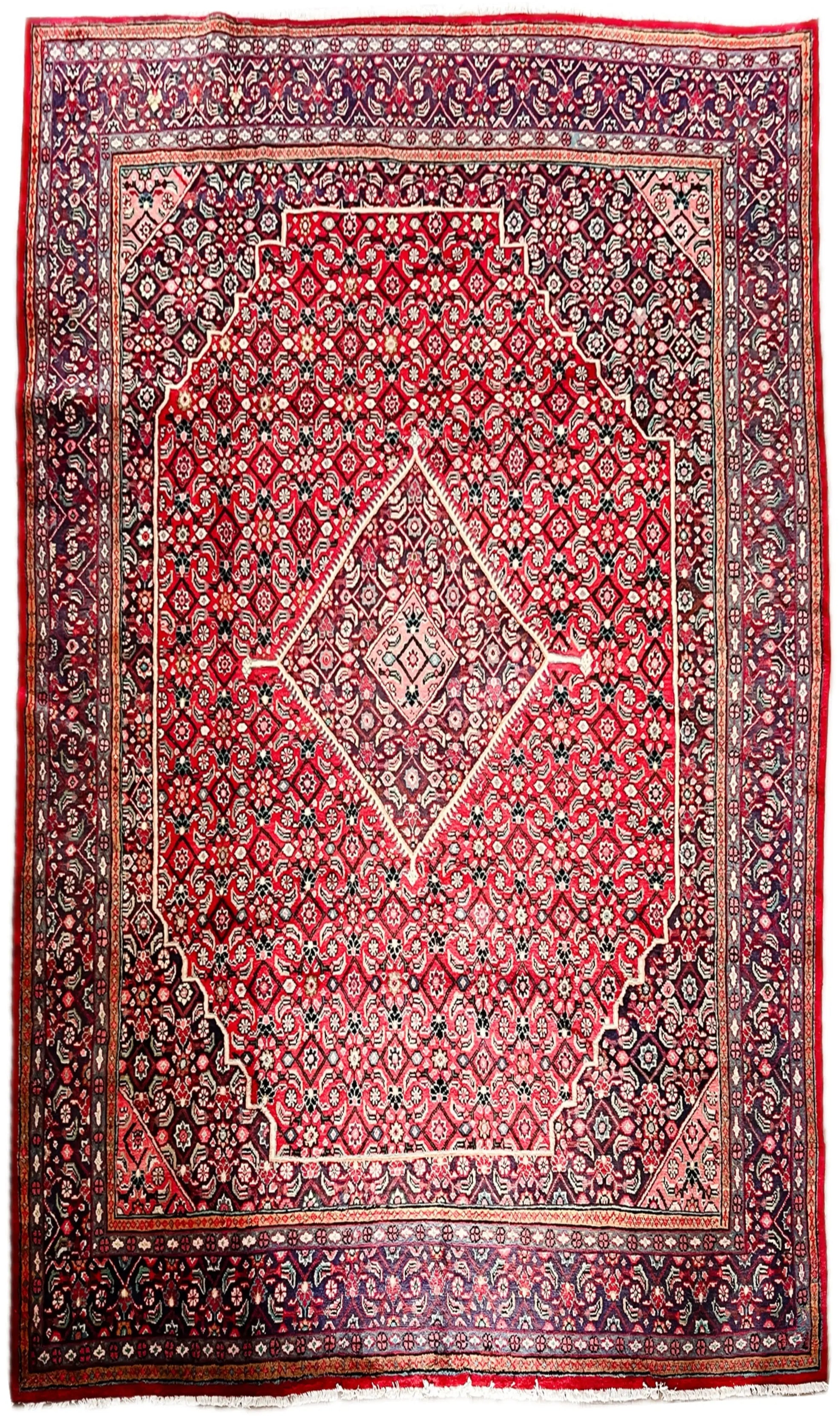 Vintage Hand Knotted Rug # 3406 | 9’ 7” x 12’ 9” Krazy For Rugs