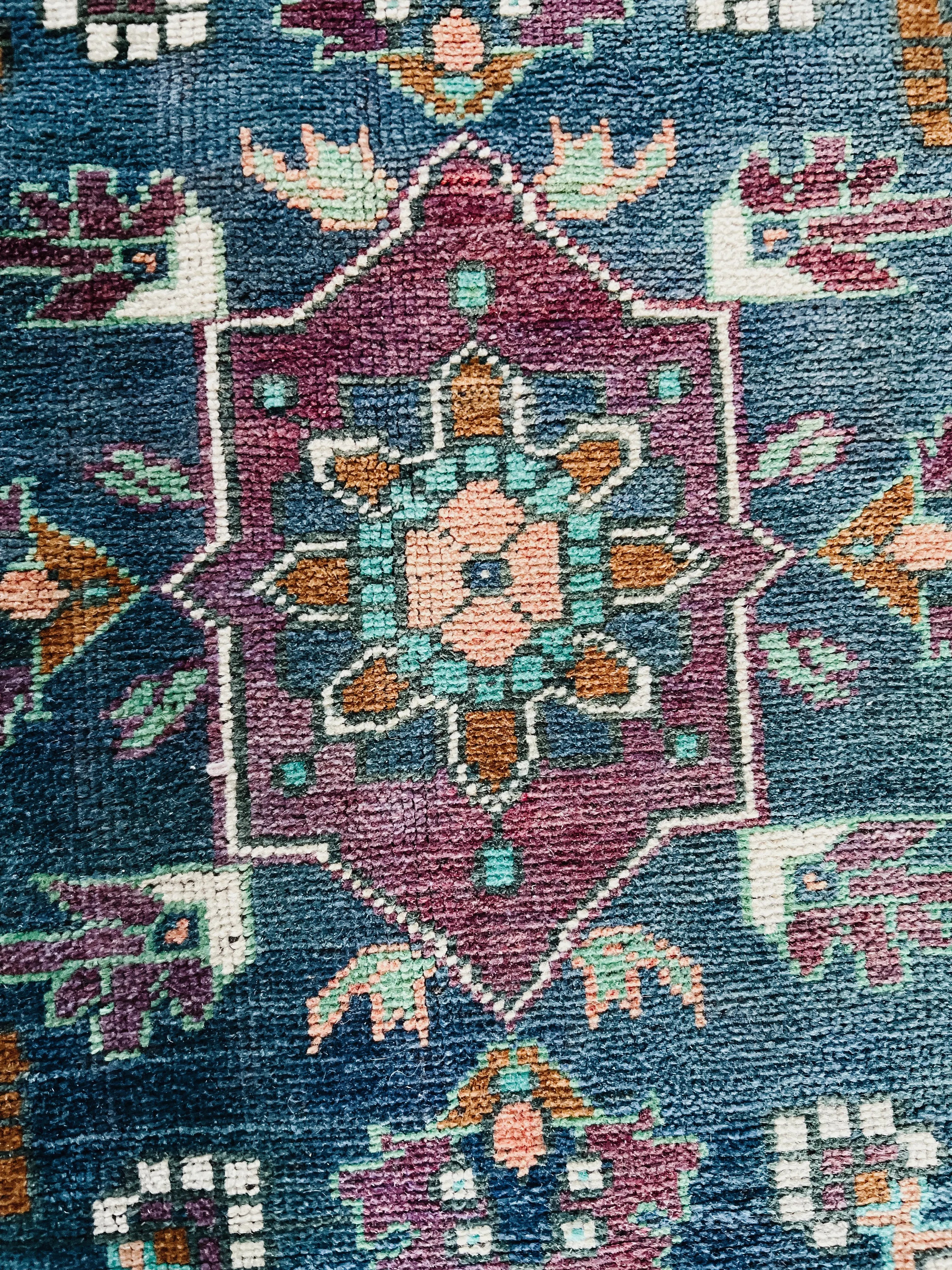 Vintage hand knotted rug # 3390 | 7’ 5” x 13’ 3” Krazy For Rugs