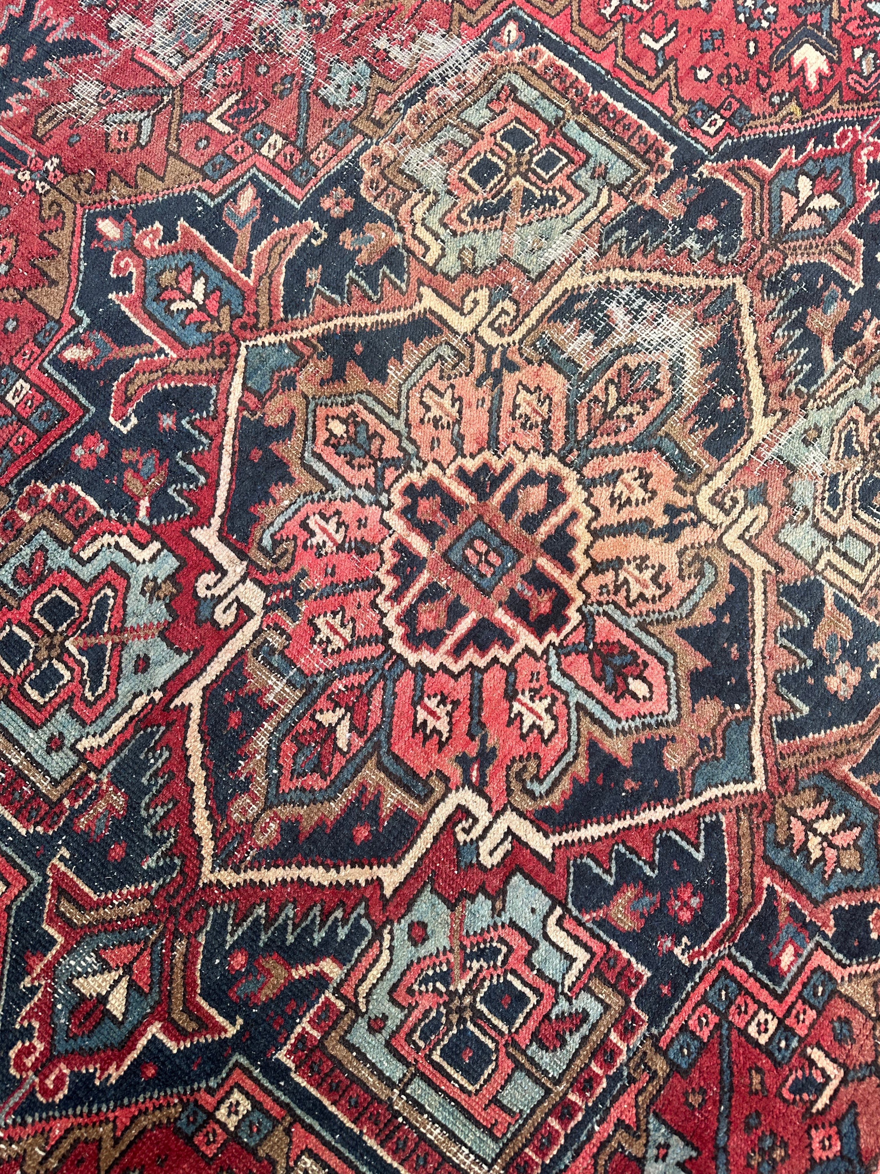 Antique Rug # 3153 | 9’ x 11’ 5” Krazy For Rugs