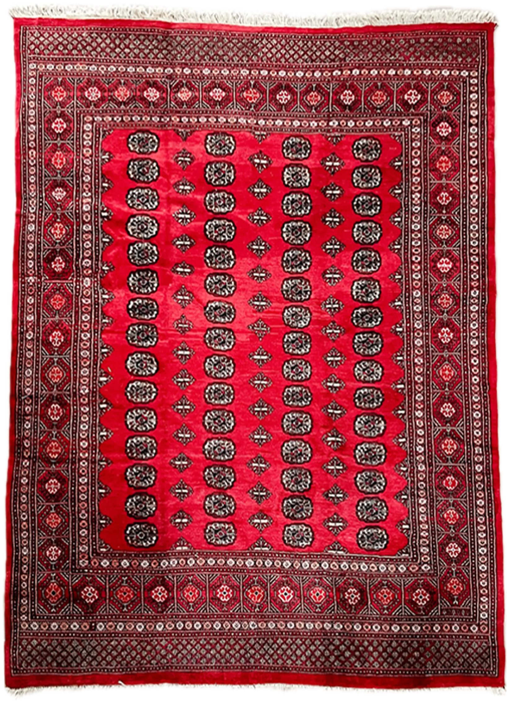 Vintage Hand Knotted Area Rug # 3213 | 8’ 1” x 9’ 11” Krazy For Rugs
