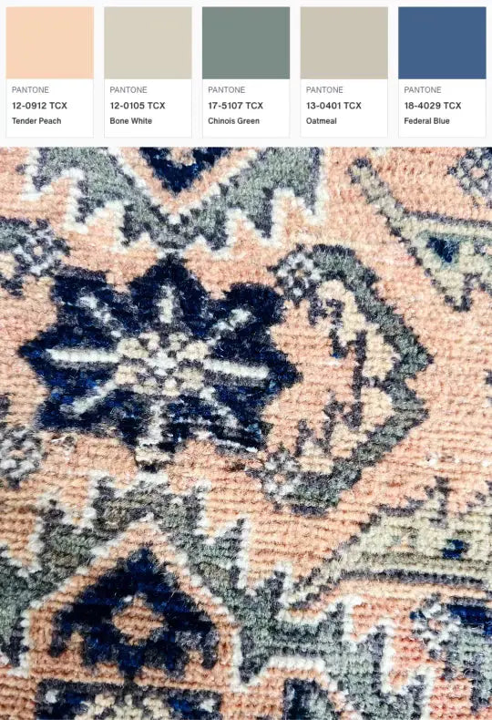 Vintage Hand Knotted Rug # 3252 | 6' 11