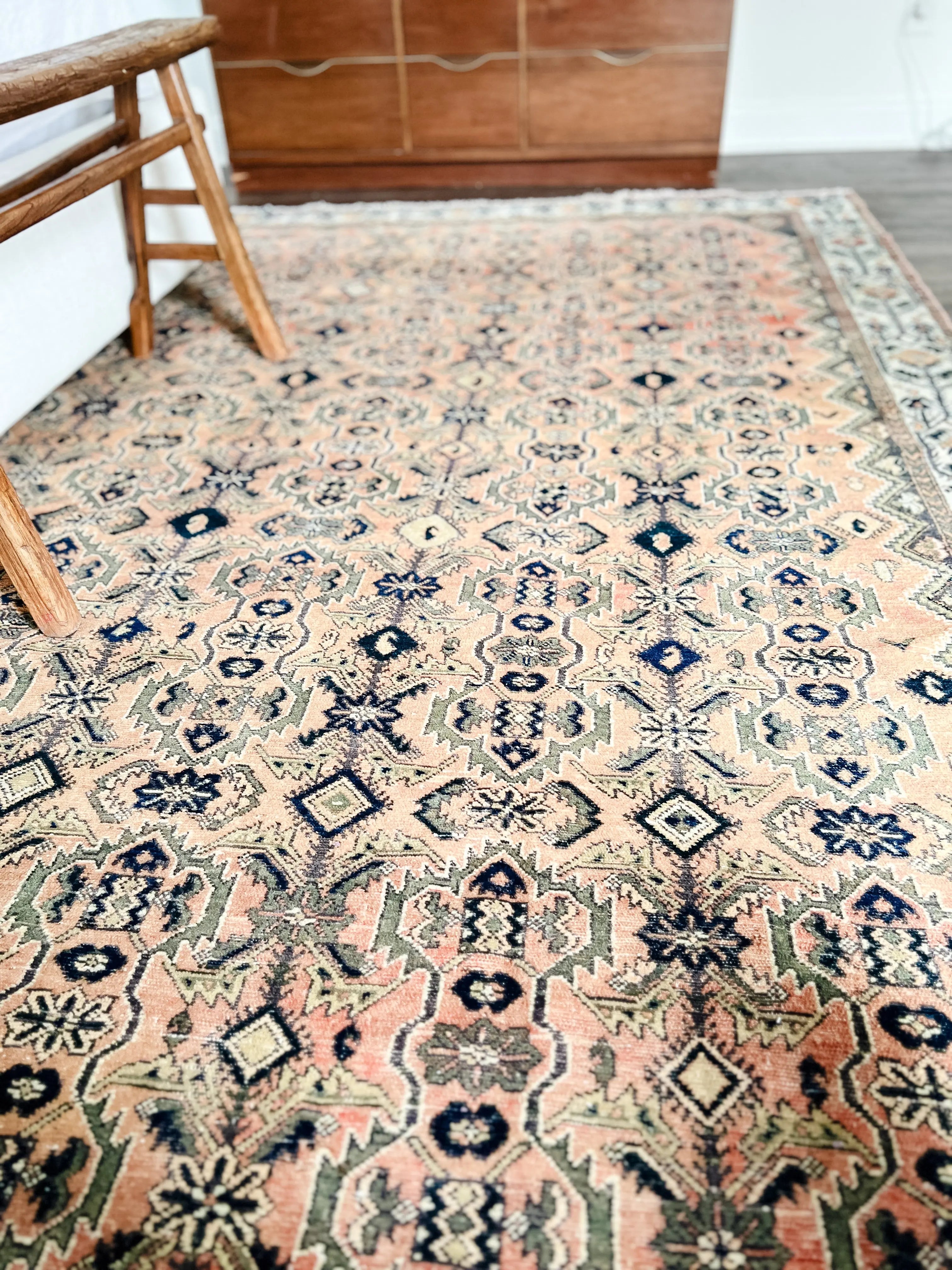 Vintage Hand Knotted Rug # 3252 | 6' 11