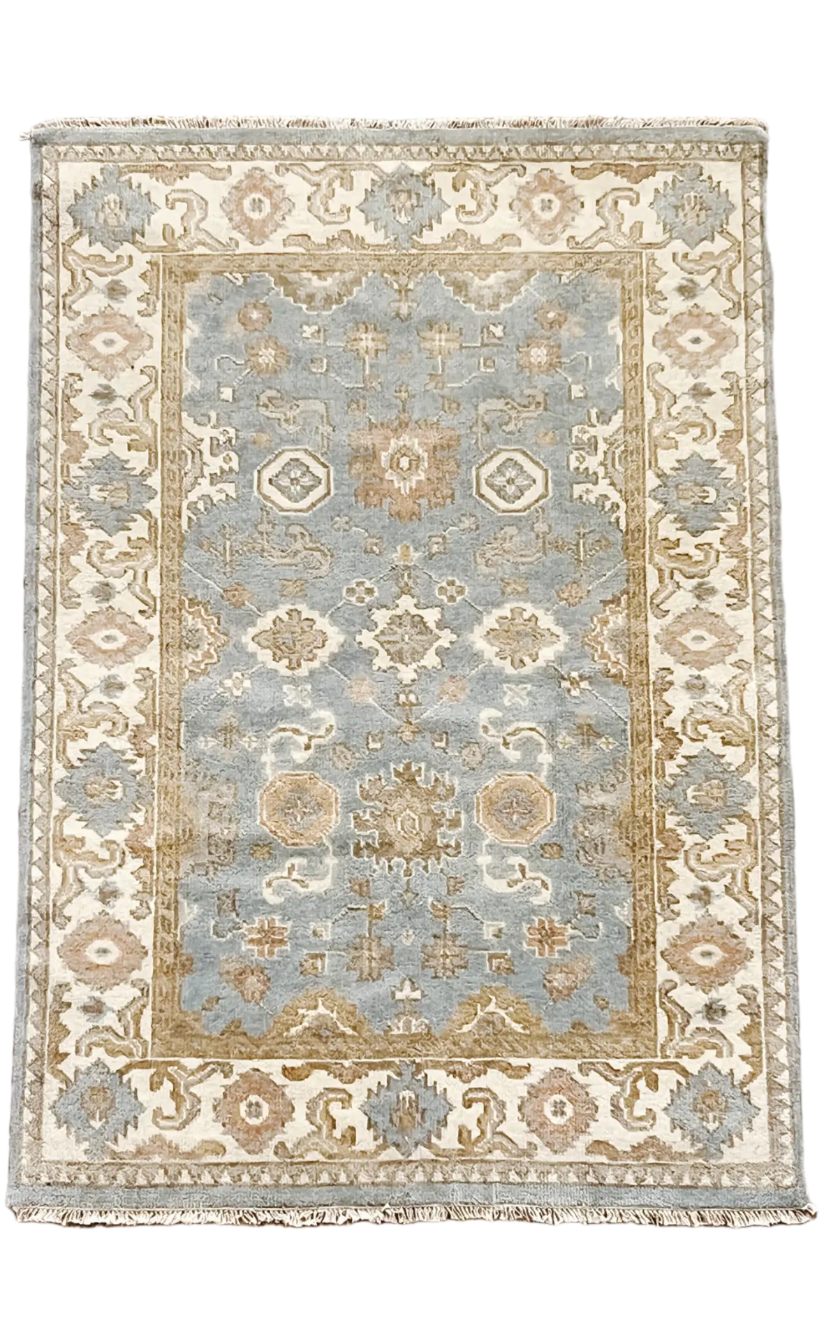 New Hand Knotted Rug # 3342 | 4’ x 6’ 1” Krazy For Rugs