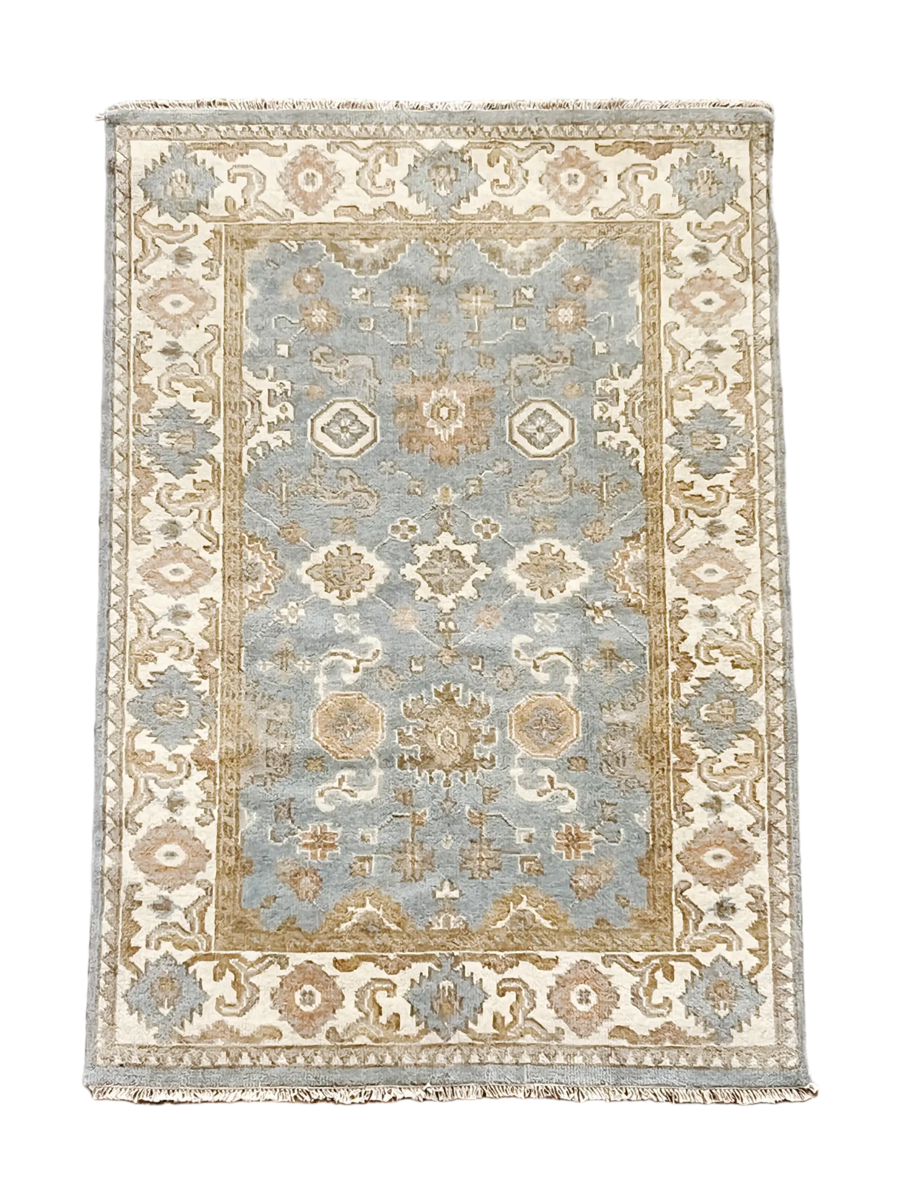 New Hand Knotted Rug # 3342 | 4’ x 6’ 1” Krazy For Rugs