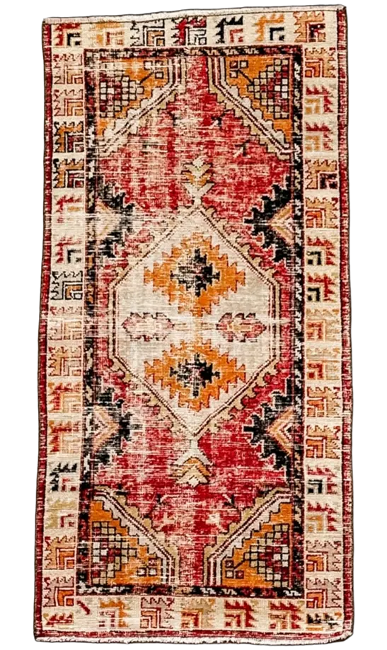 Vintage Hand Knotted Rug # 2185 | 2' 8