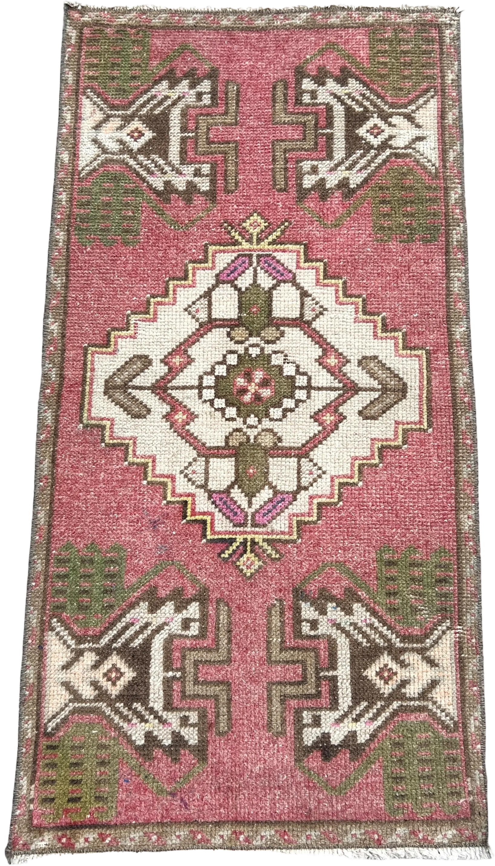 Vintage Hand Knotted Rug #3015 | 1’ 8” x 3’ 4” Krazy For Rugs