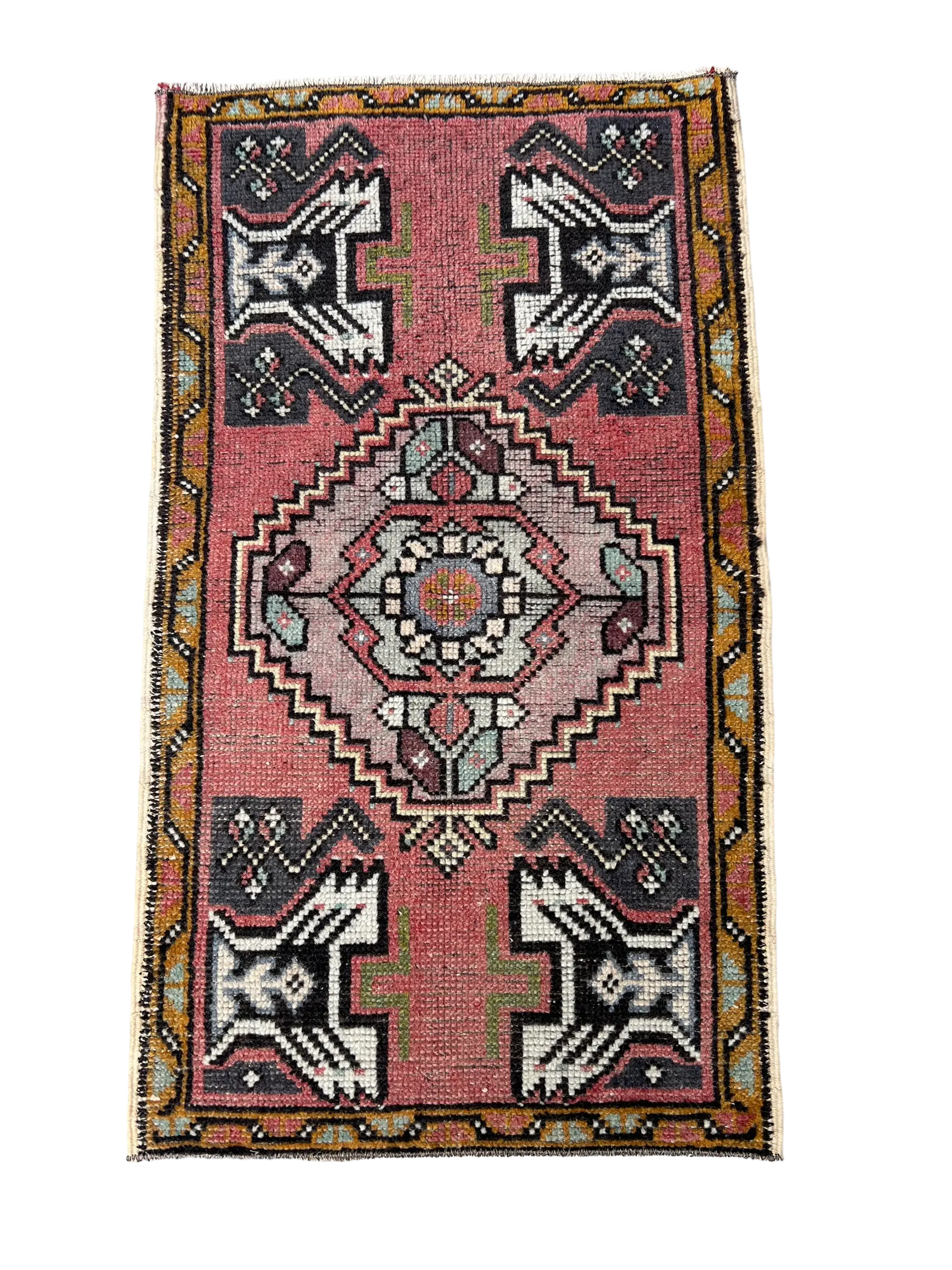 Vintage Hand Knotted Rug #3327 | 1’ 10” x 3’ 3” Krazy For Rugs