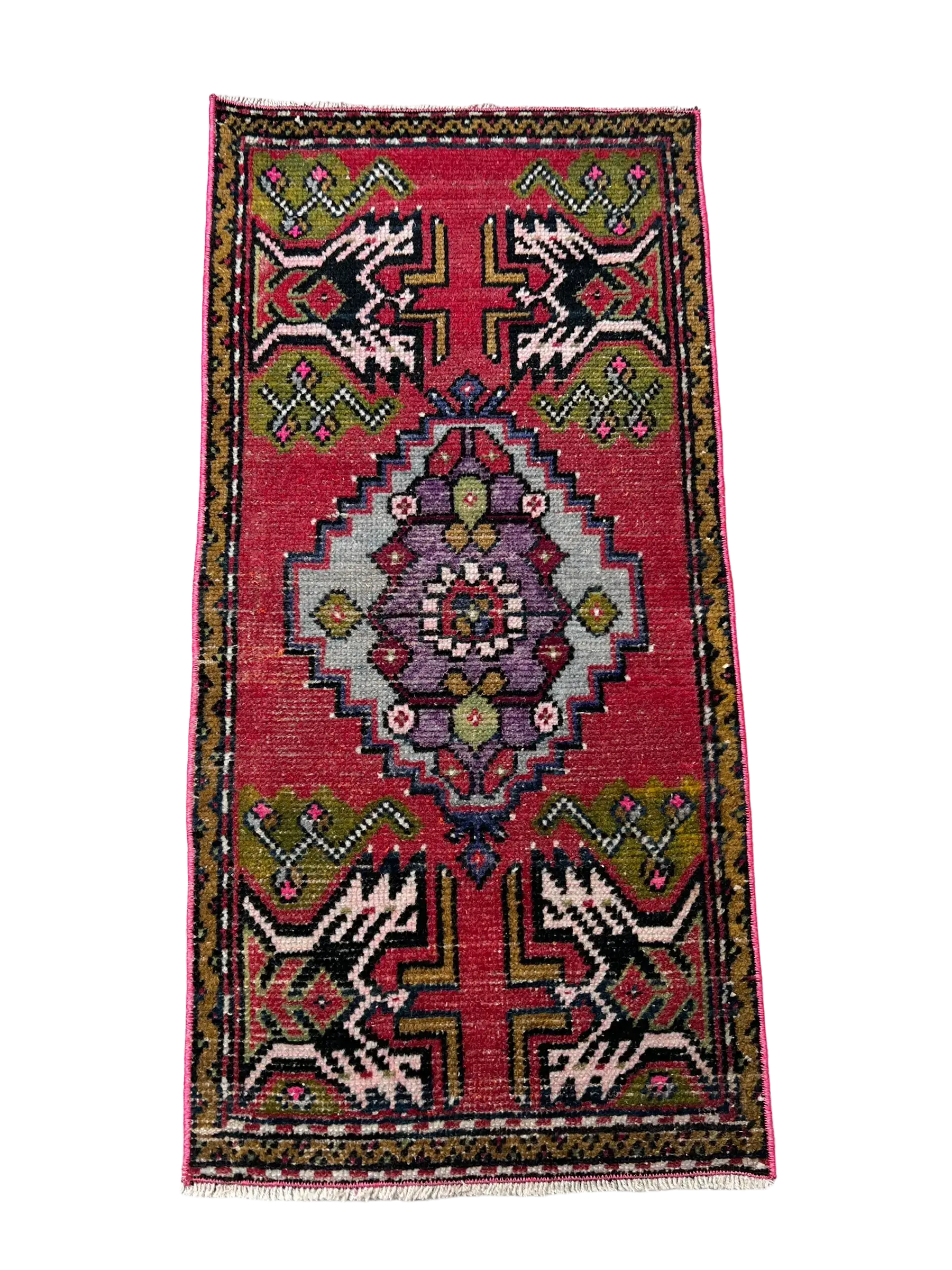 Vintage Hand Knotted Rug #3312 | 1’ 7” x 3’ 4” Krazy For Rugs
