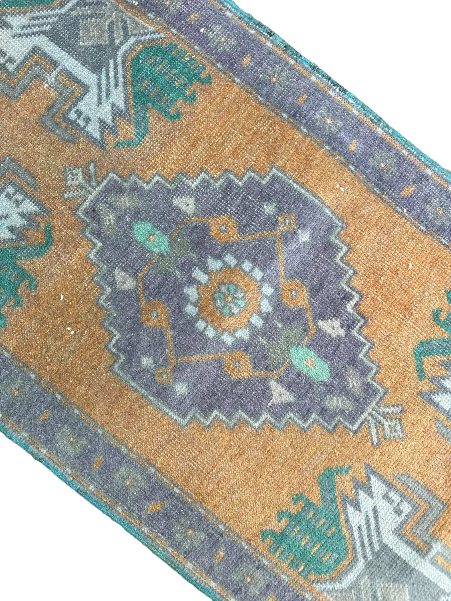 Vintage Hand Knotted Rug # 3228 | 1’ 9” x 3’ 11” Krazy For Rugs