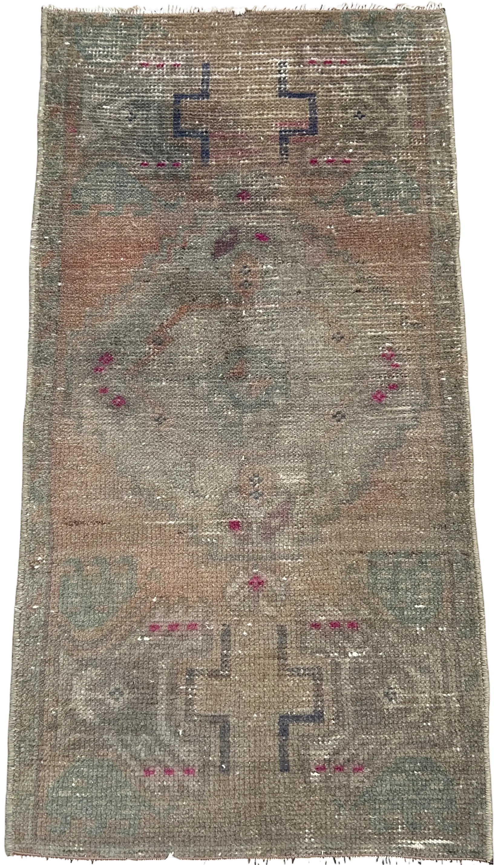 Vintage Hand Knotted Rug # 3267 | 1’ 4” x 2’ 4” Krazy For Rugs