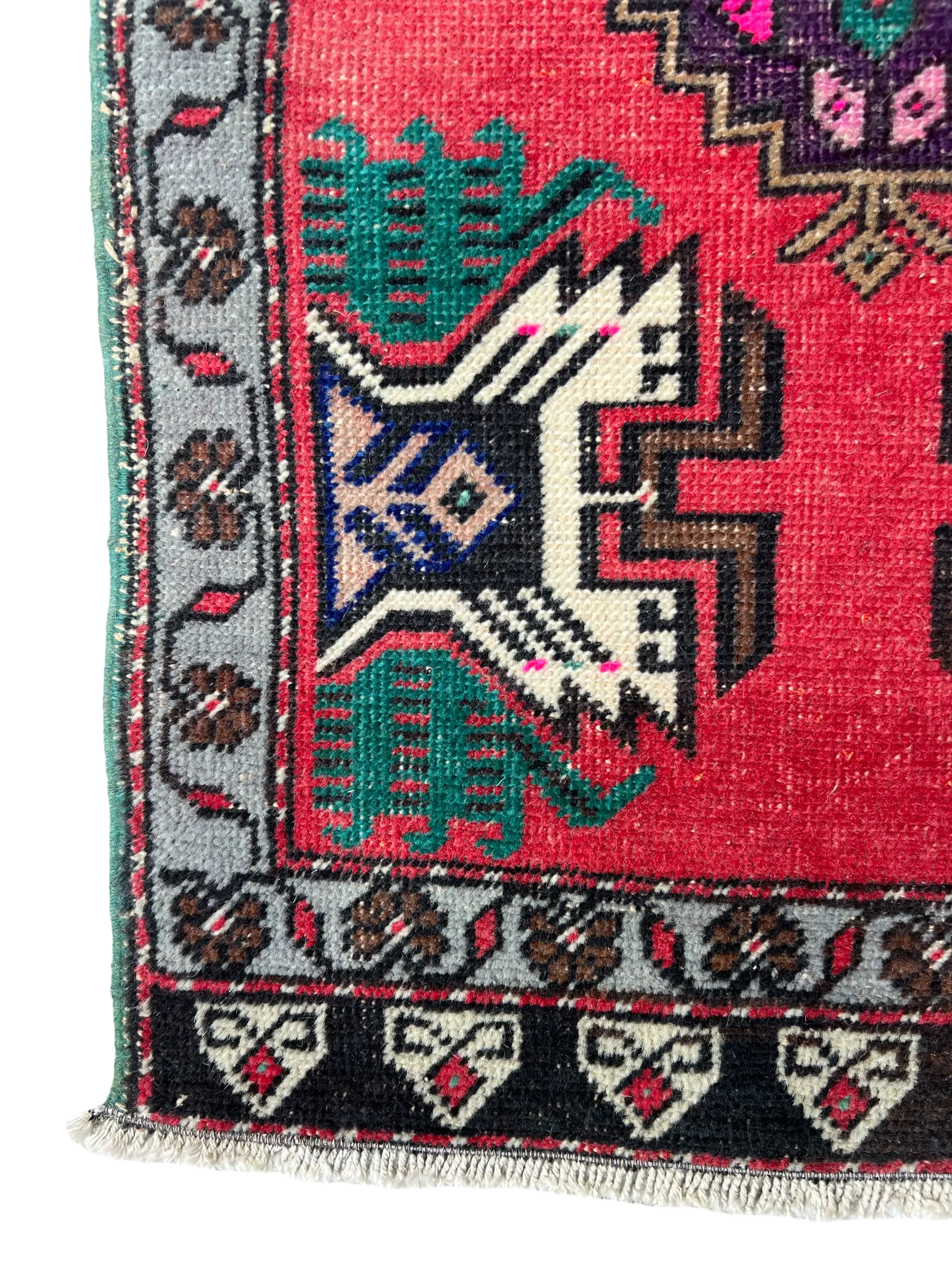 Vintage Hand Knotted Rug #3315 | 1’ 9” x 3’ 4” Krazy For Rugs