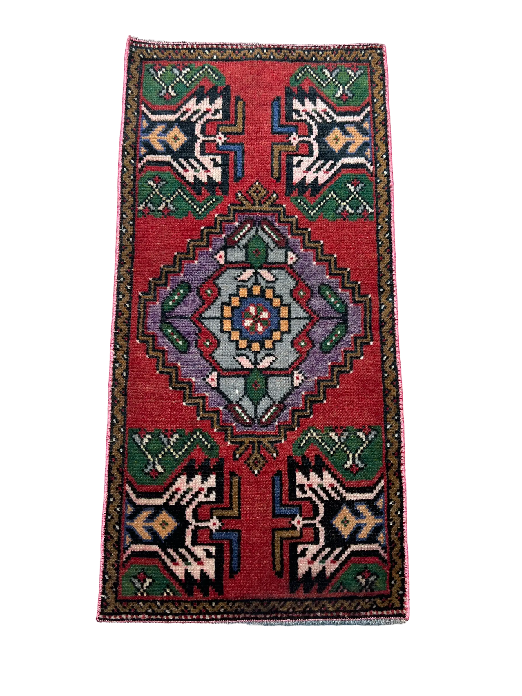 Vintage Hand Knotted Rug #3310 | 1’ 6” x 3’ 2” Krazy For Rugs