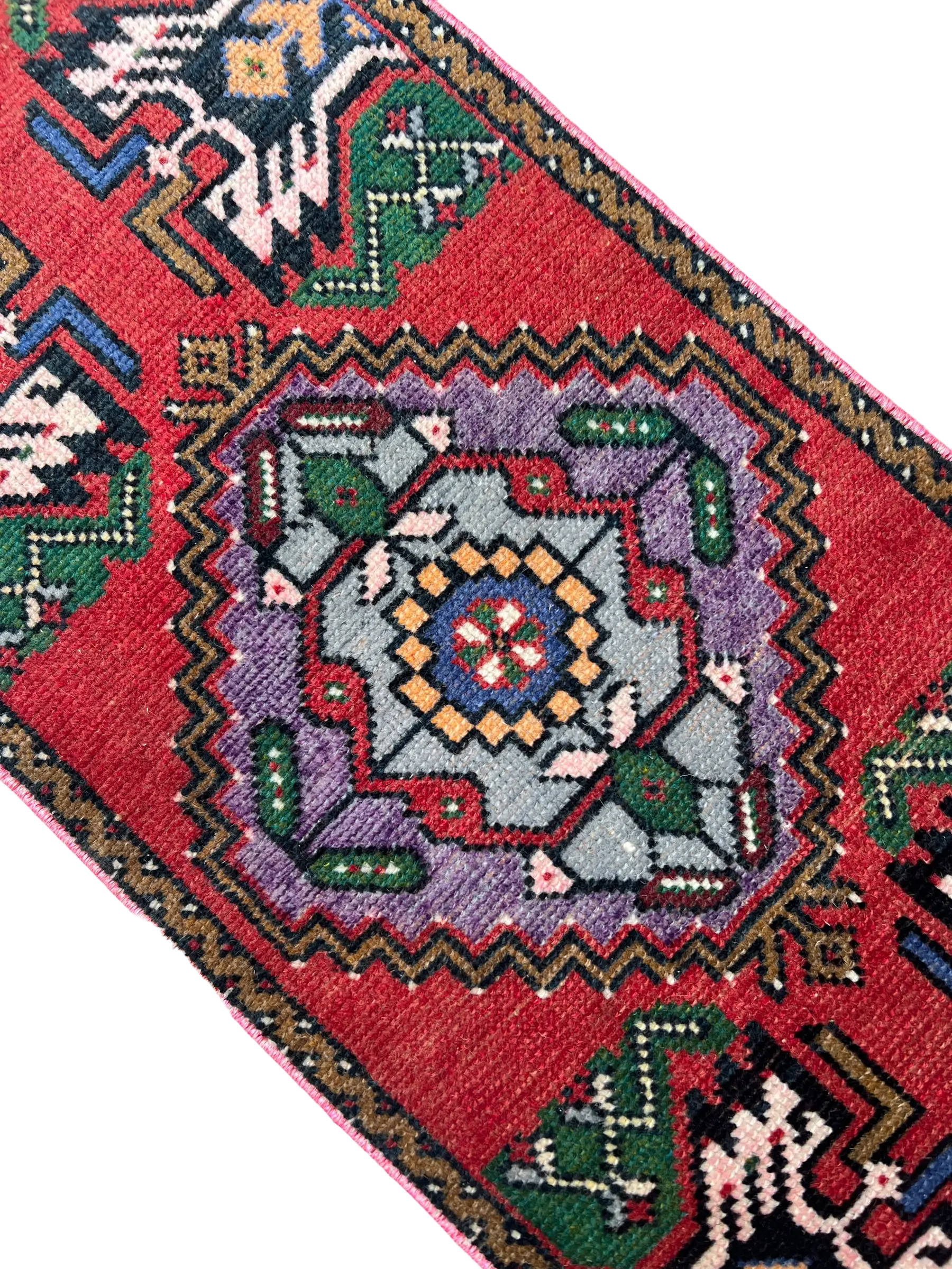 Vintage Hand Knotted Rug #3310 | 1’ 6” x 3’ 2” Krazy For Rugs