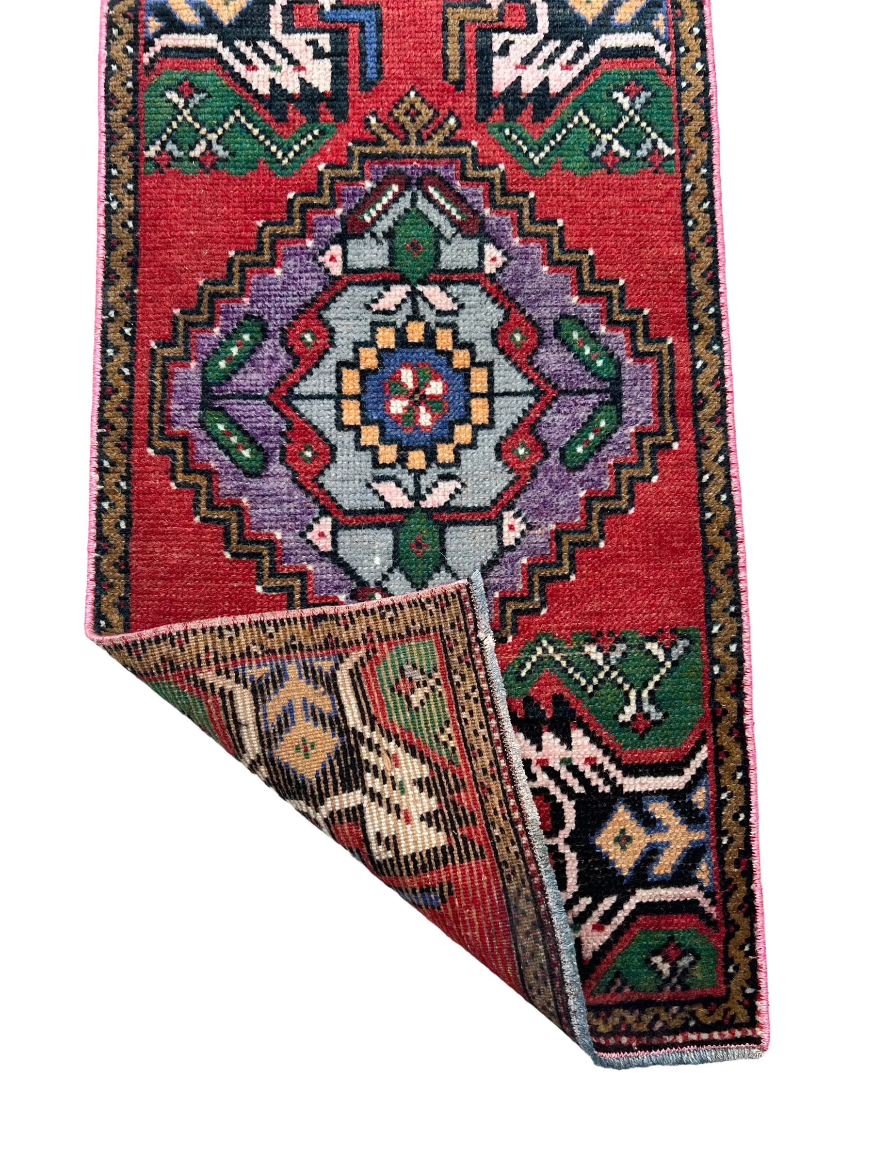 Vintage Hand Knotted Rug #3310 | 1’ 6” x 3’ 2” Krazy For Rugs