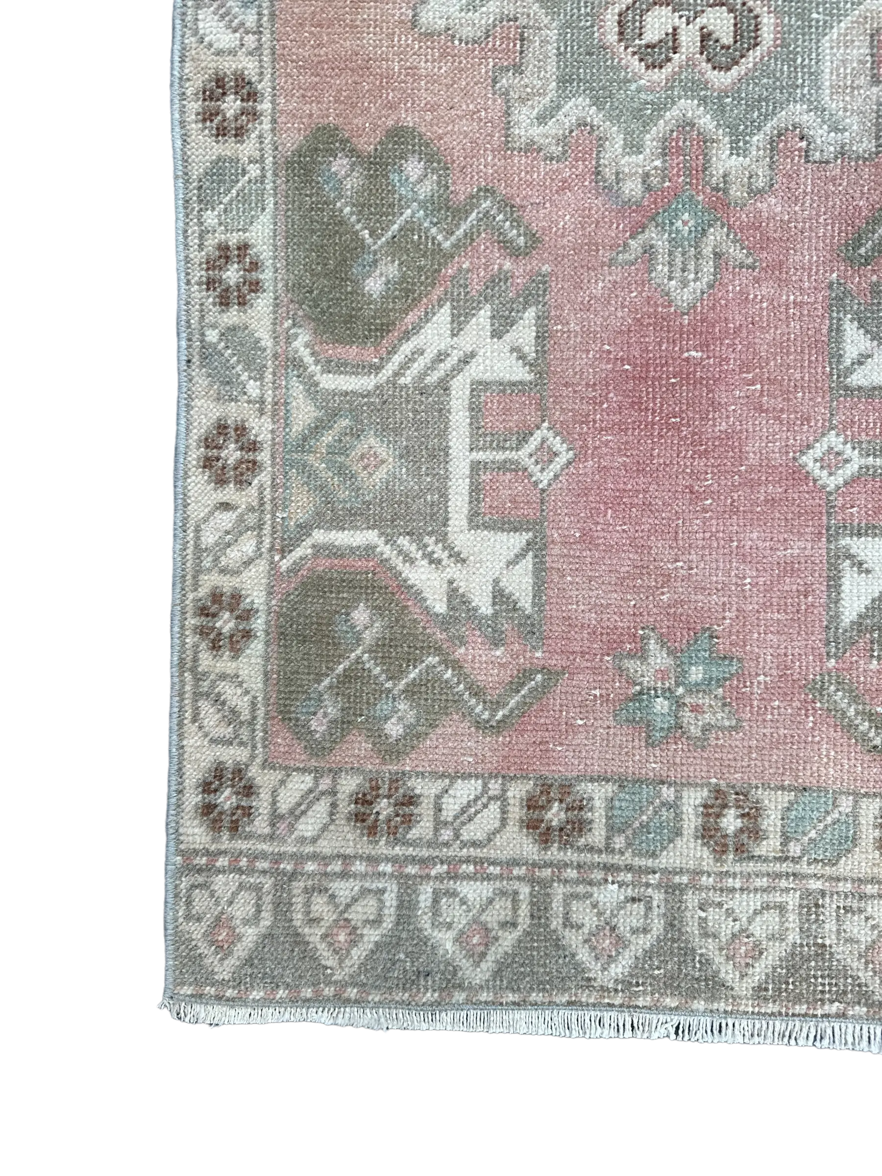 Vintage Hand Knotted Rug # 3232 | 1' 9