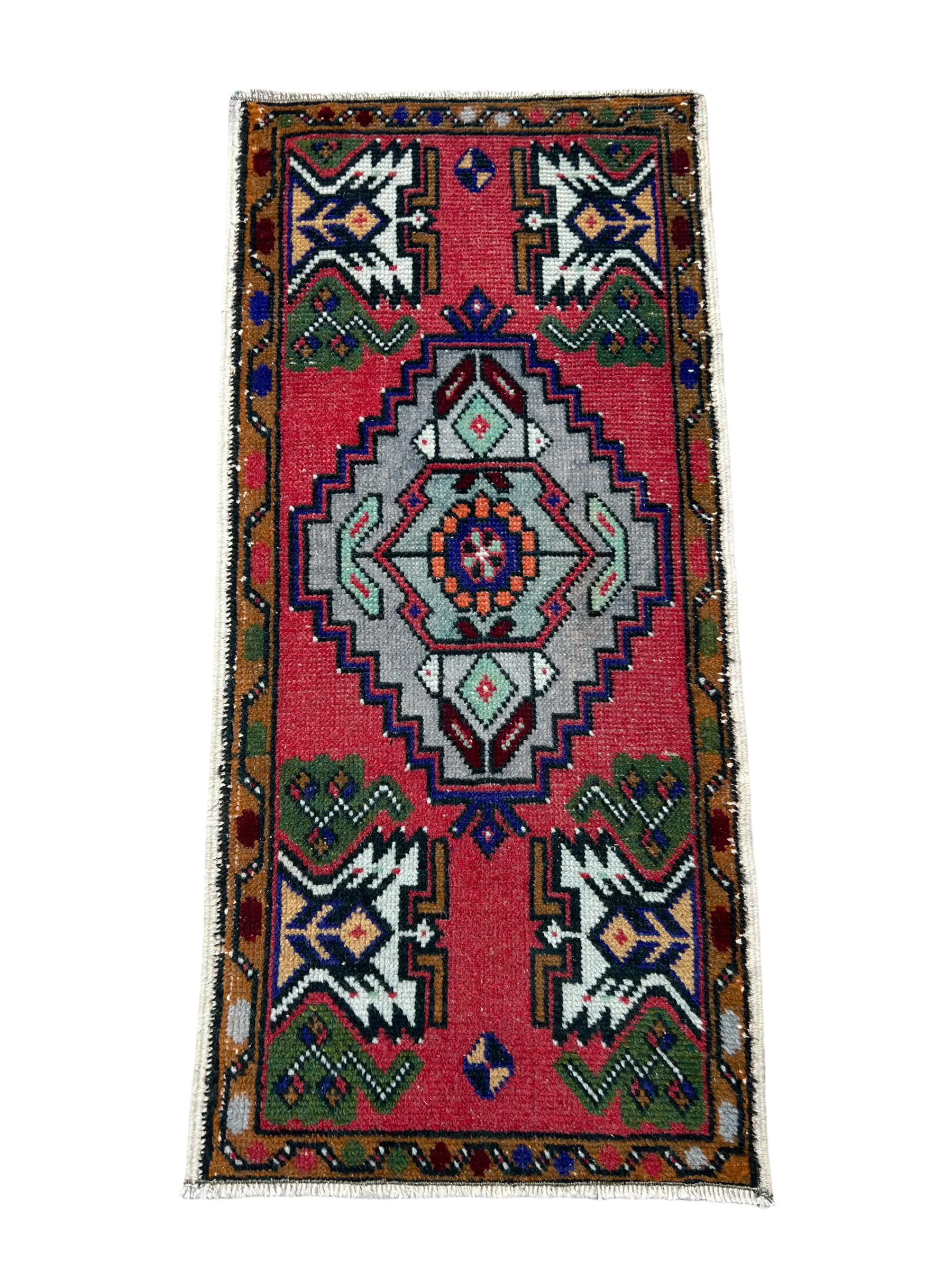 Vintage Hand Knotted Rug #3314 | 1’ 7” x 3’ 4” Krazy For Rugs