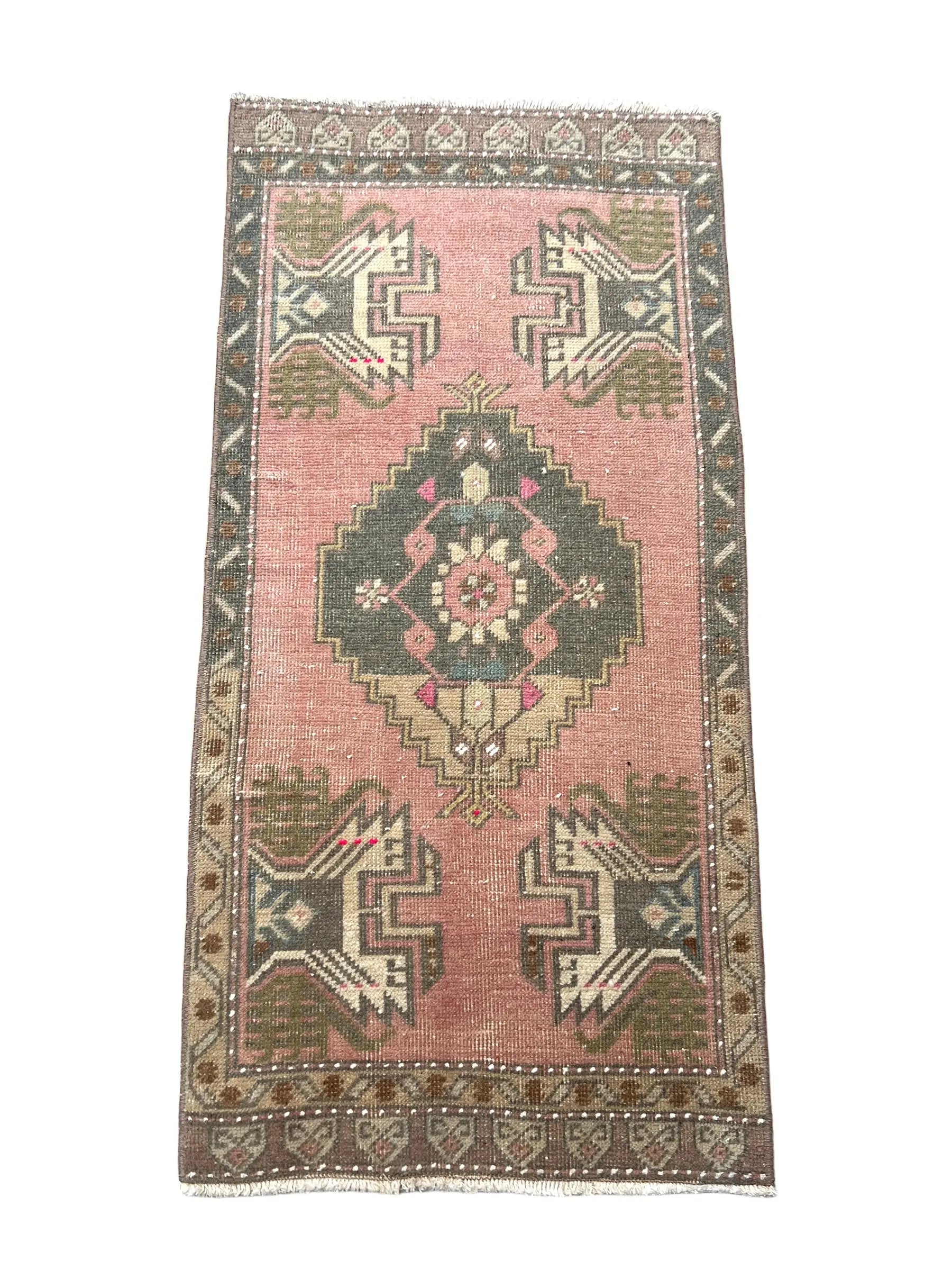 Vintage Hand Knotted Rug #3322 | 1’ 8” x 3’ 5” Krazy For Rugs