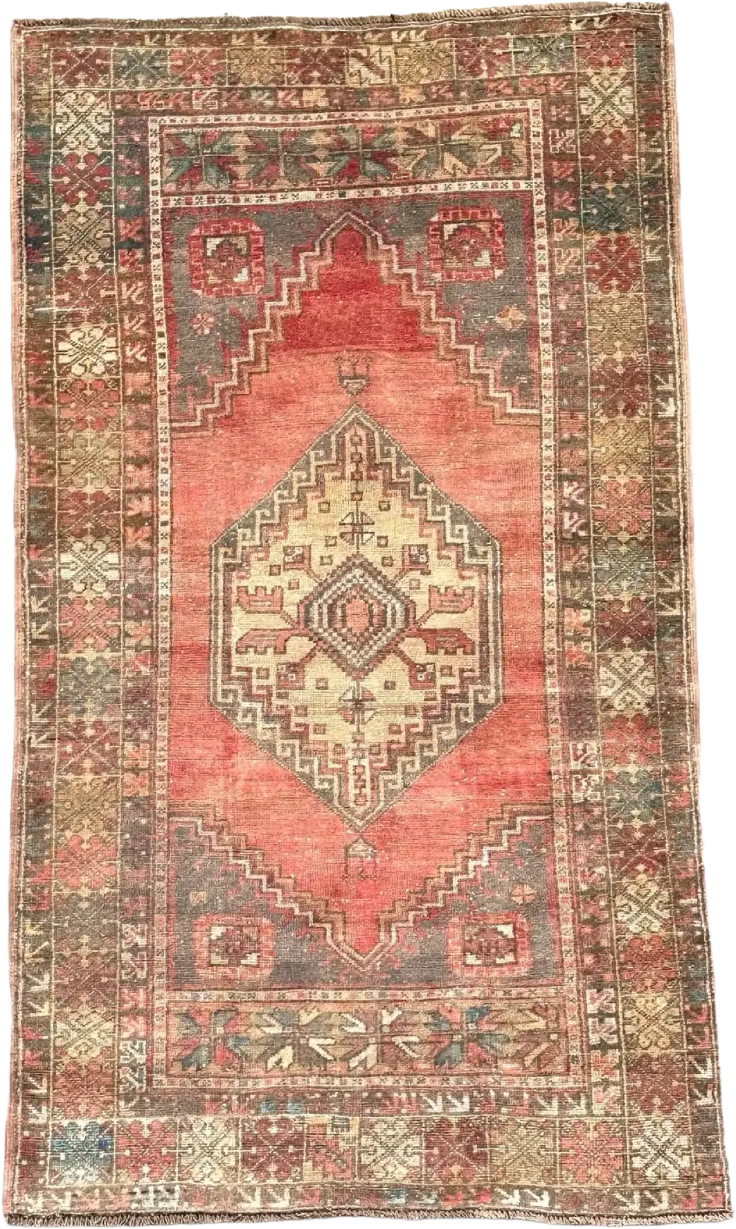 Vintage Hand Knotted Rug # 3131 | 4’ x 7’ 1” Krazy For Rugs