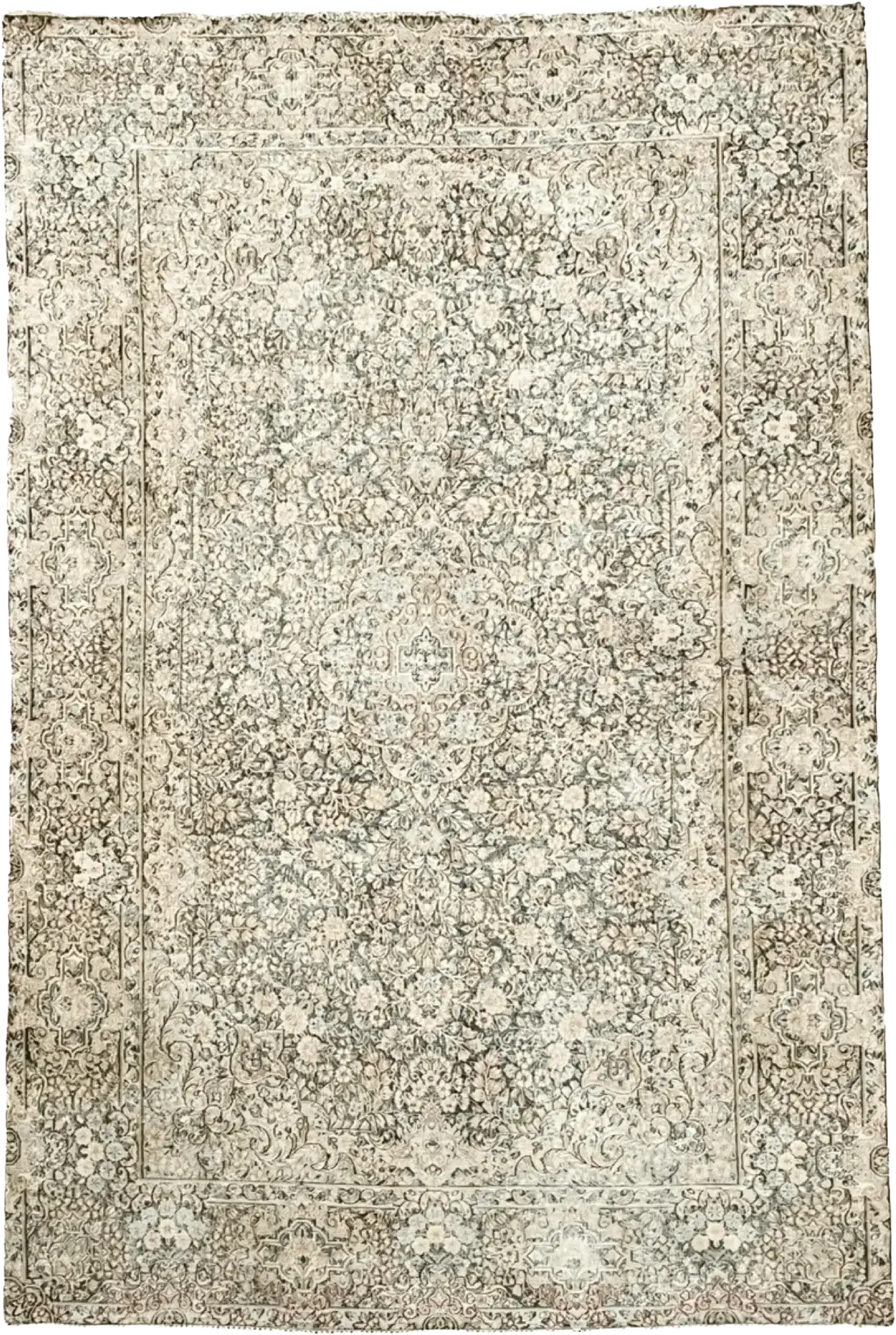 Vintage Hand Knotted Rug # 3089 | 6’ 3” x 9’ 4” Krazy For Rugs