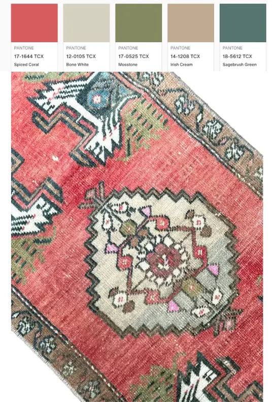 Vintage Rug # 3129 | 1' 6