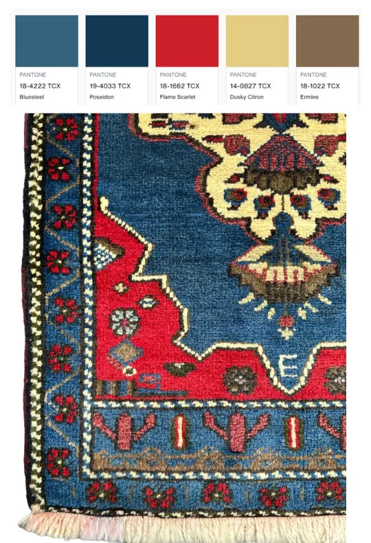 Vintage Hand Knotted Rug # 2832 | 1' 10'' x 3' 7'' Krazy For Rugs