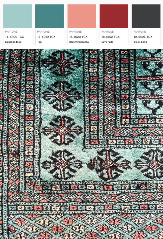 Vintage Hand Knotted Rug # 3124 6' 2