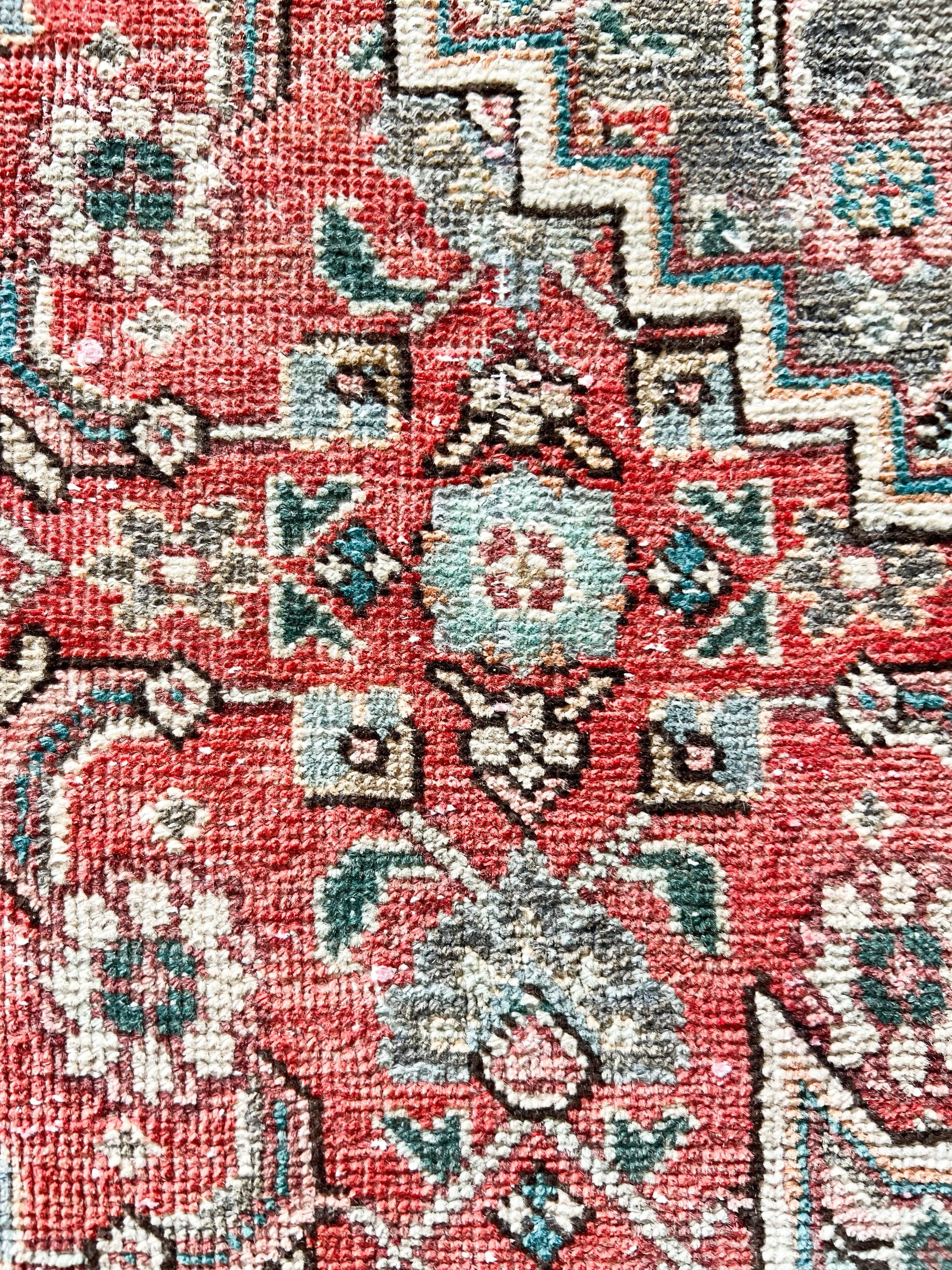 Vintage Hand Knotted Rug # 3298 | 6’ 6” x 10’ 2” Krazy For Rugs