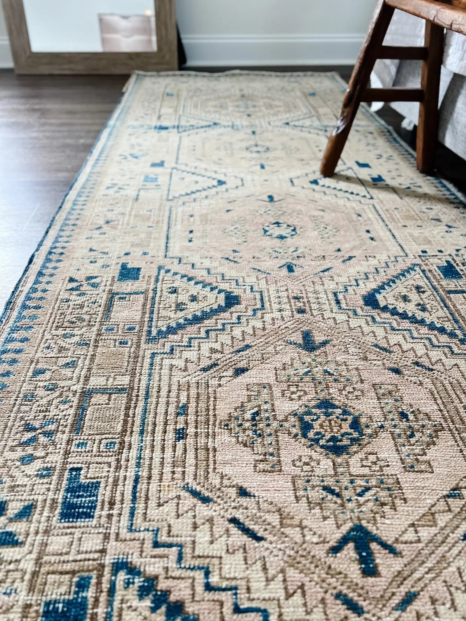 Vintage Hand Knotted Runner # 2718 | 3’ 3” x 10’ 5” Krazy For Rugs