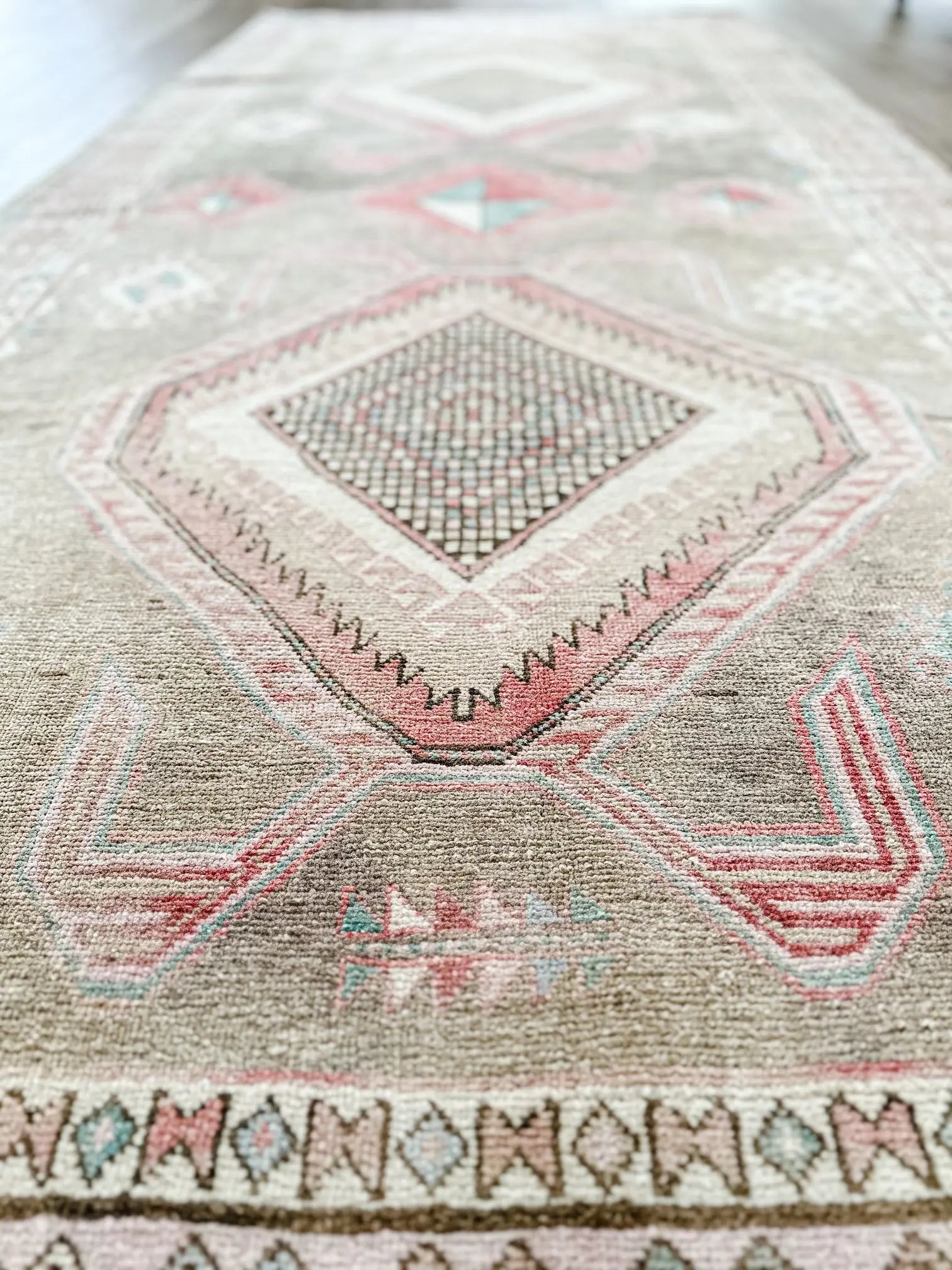 Vintage Hand Knotted Runner # 2622 | 4’ 5” x 9’ 10” Krazy For Rugs