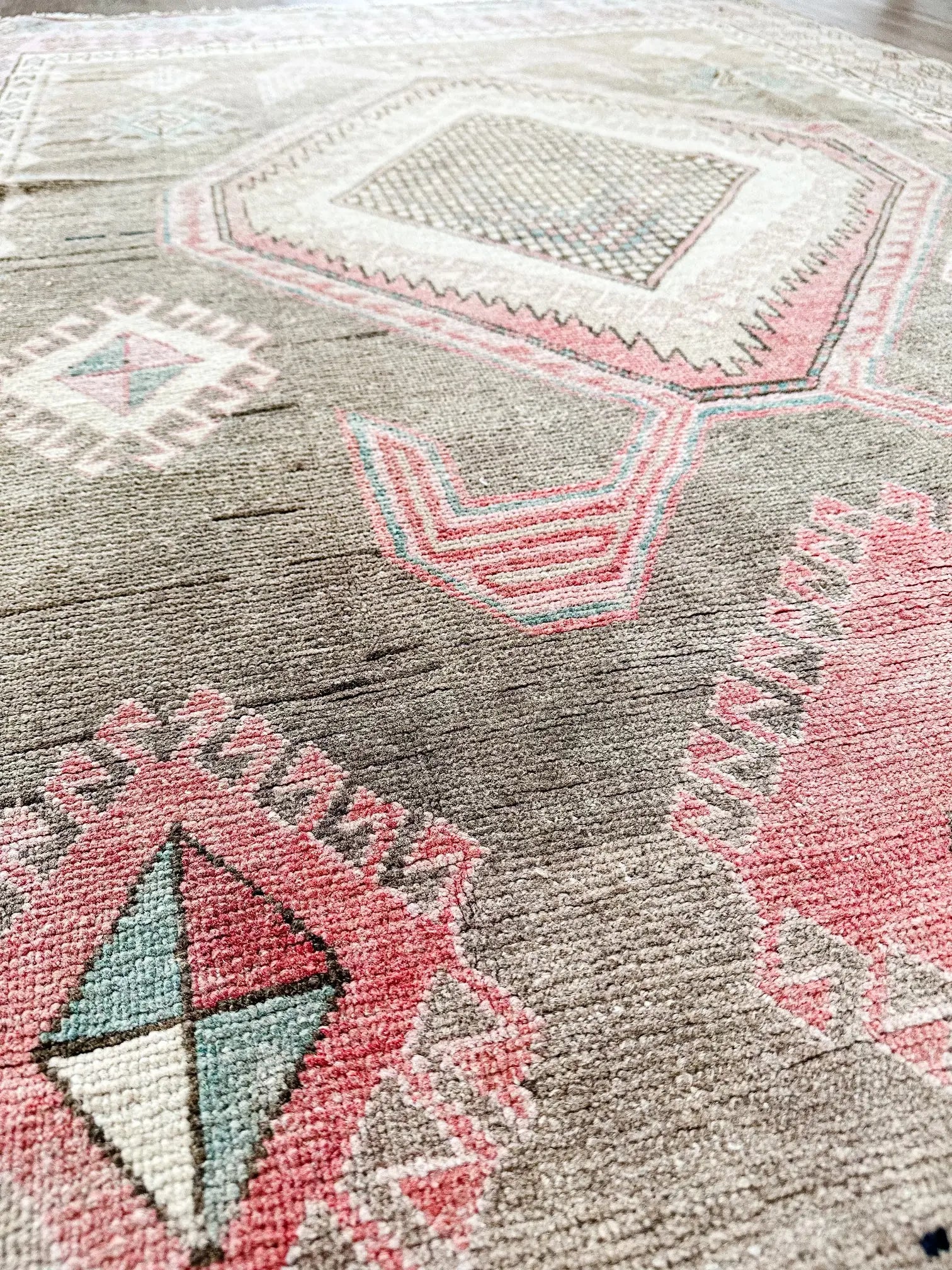 Vintage Hand Knotted Runner # 2622 | 4’ 5” x 9’ 10” Krazy For Rugs