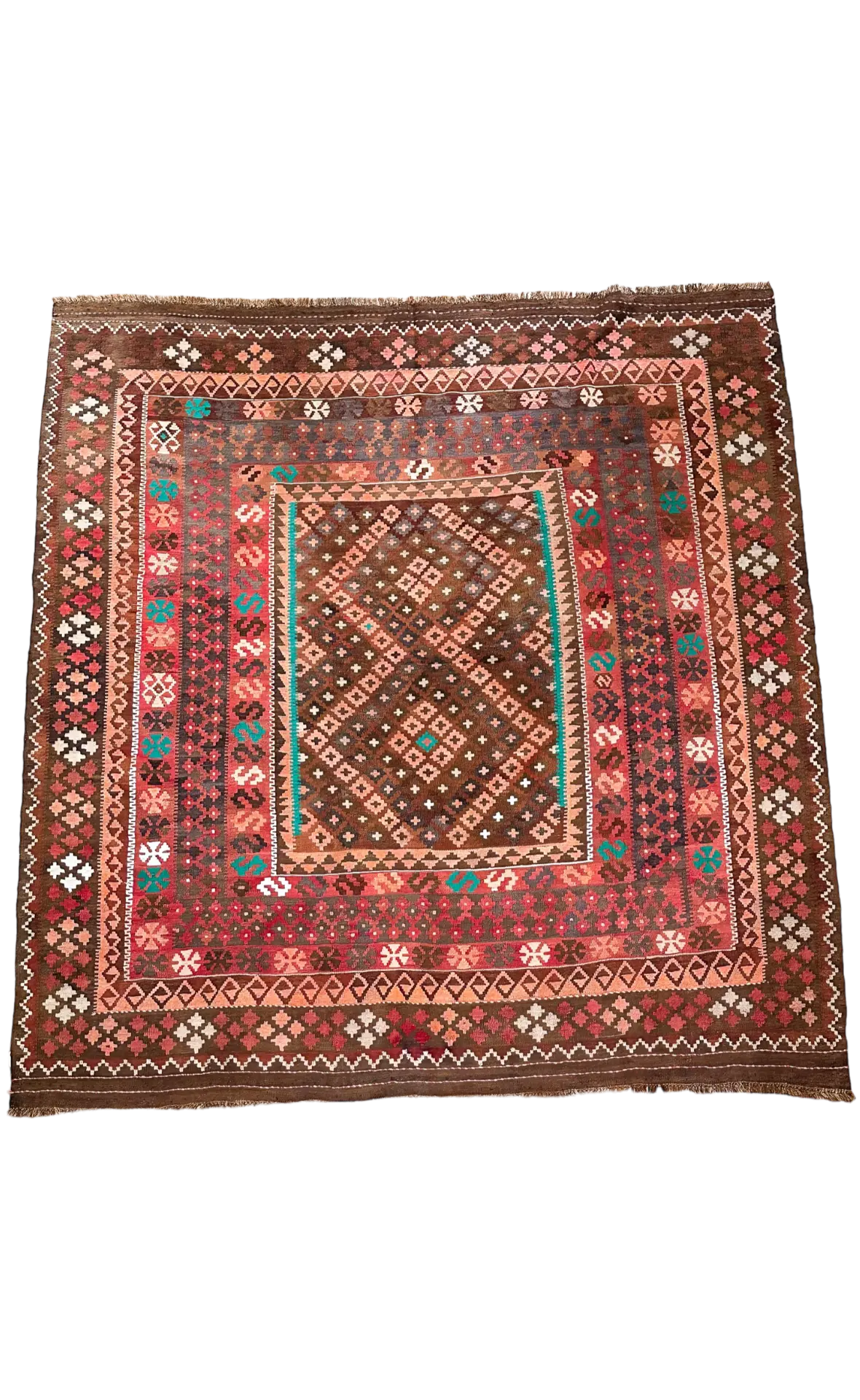 Vintage Rug # 3291 | 8' x 8' 7