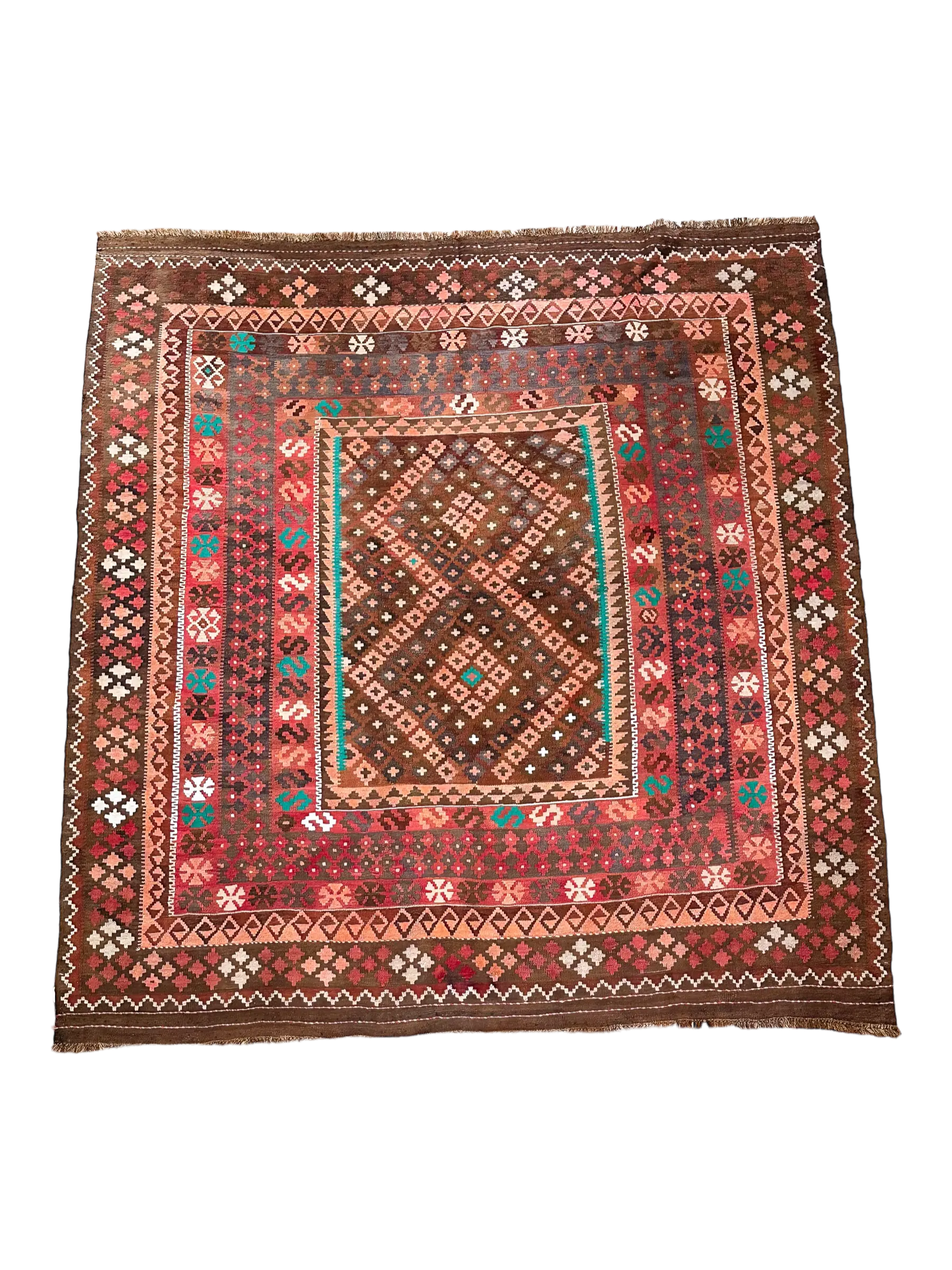 Vintage Rug # 3291 | 8' x 8' 7