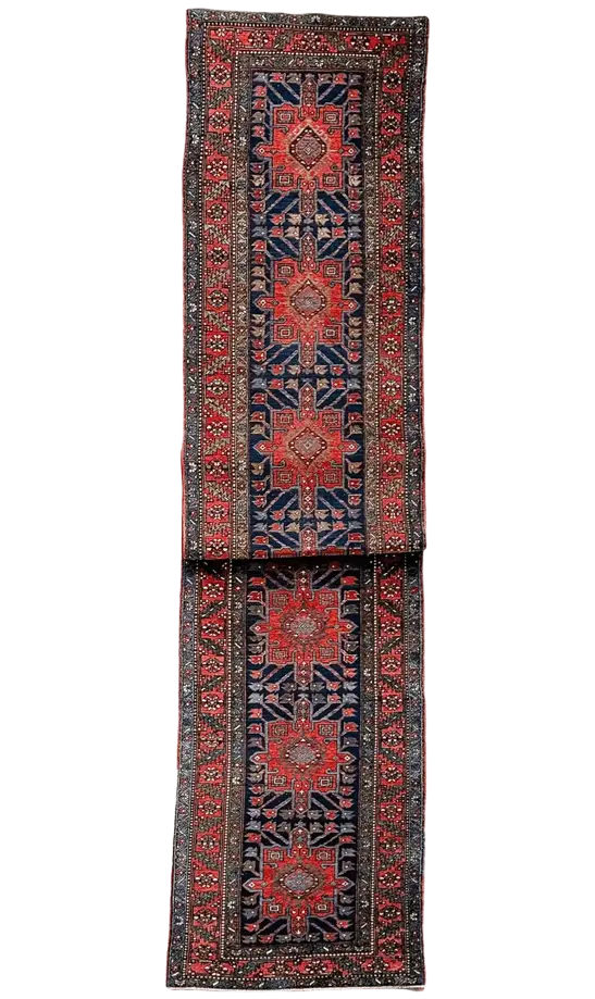 Antique Hand Knotted Runner # 3121 | 2' 11