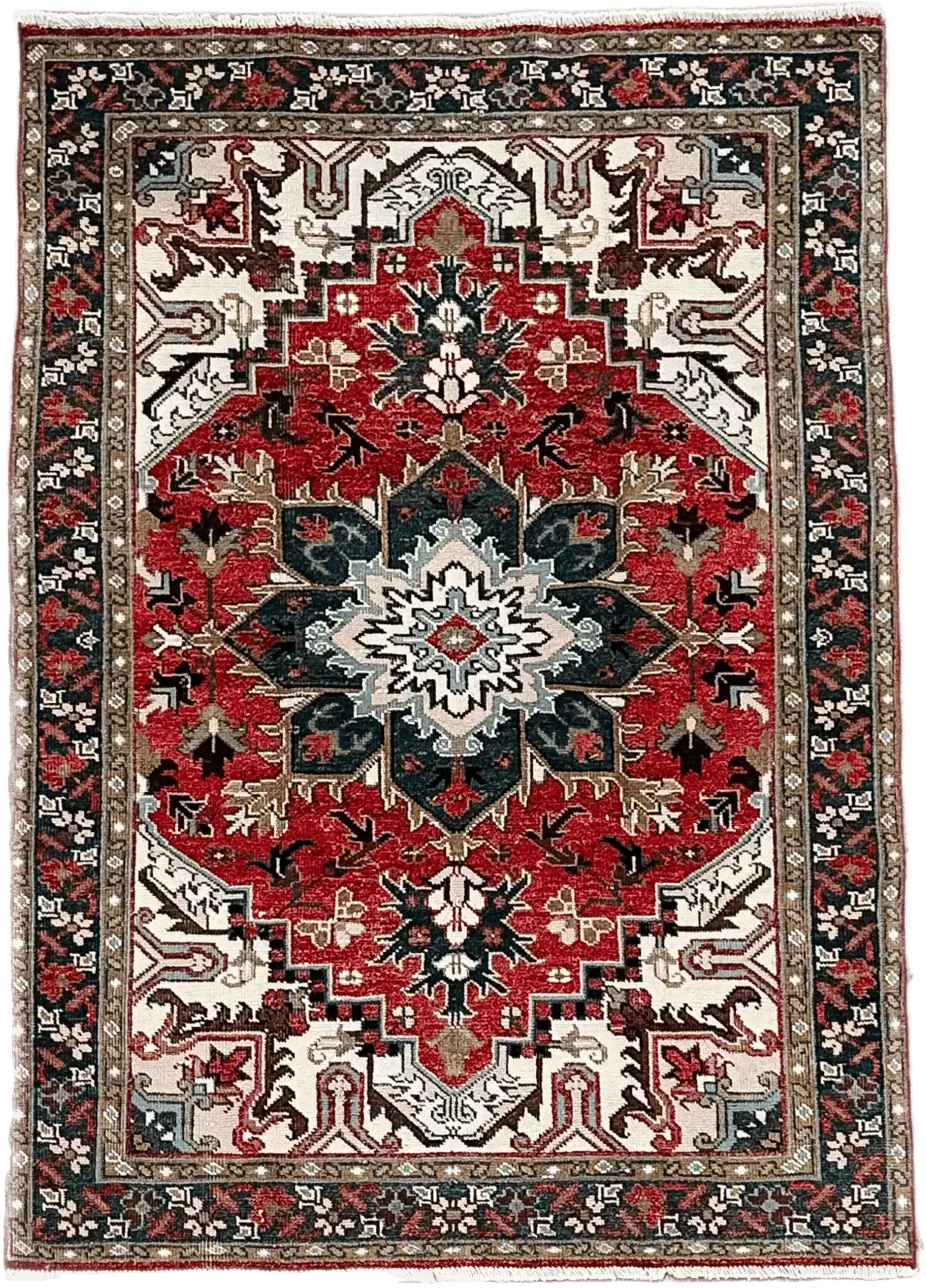 New Hand Knotted Rug # 2735 | 4' 9'' x 7' 2'' Krazy For Rugs