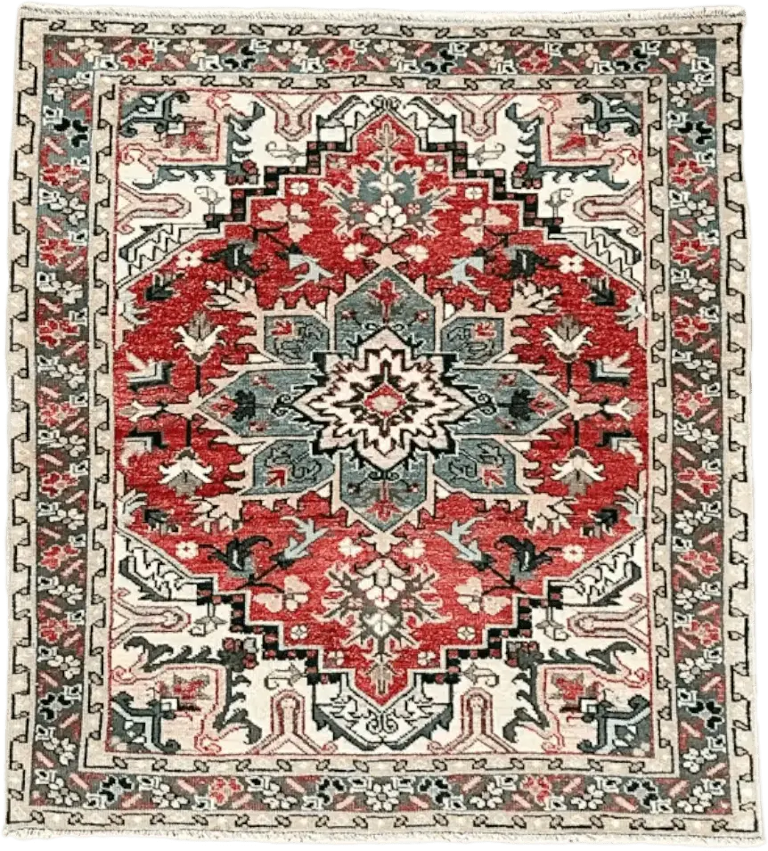 New Hand Knotted Rug # 2820 | 5' x 5' 9'' Krazy For Rugs
