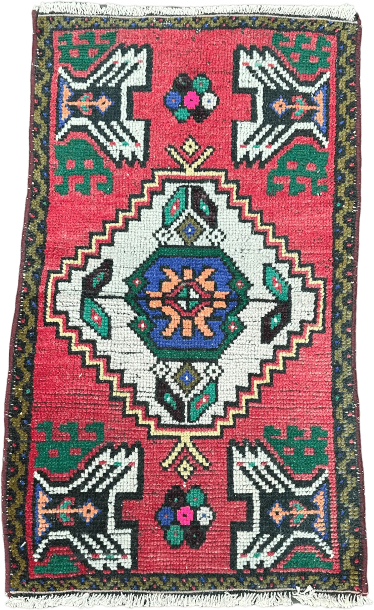 Turkish Mini Rug # 2851 | 1' 6'' x 2' 9'' Krazy For Rugs