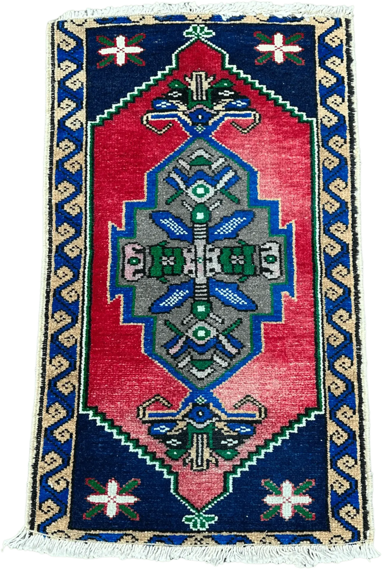 Turkish Mini Rug # 2853 | 1' 6'' x 2' 7'' Krazy For Rugs