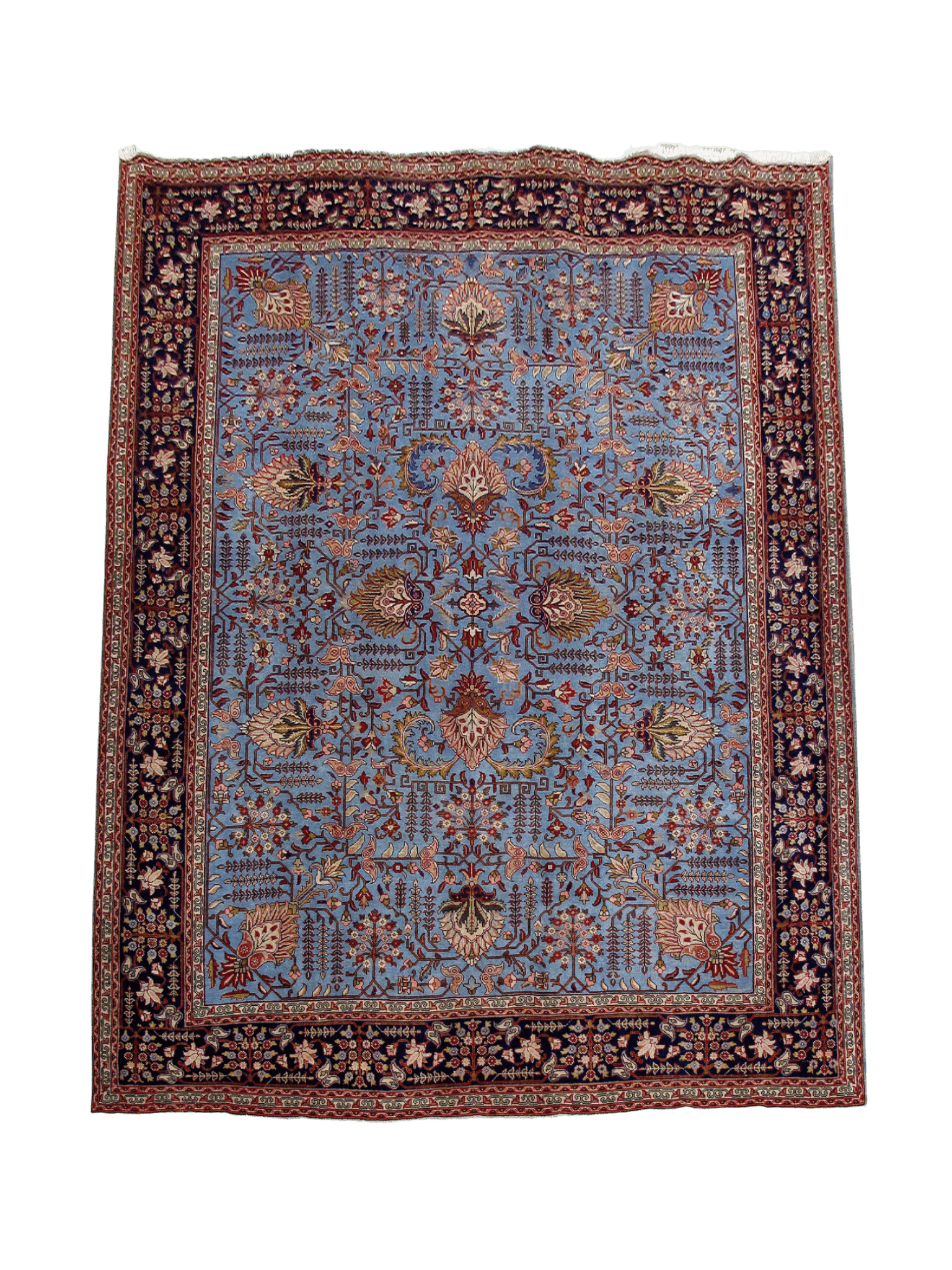 Vintage French Blue Rug # 3166 | 9’ 9” x 12’ 10” - Krazy For Rugs