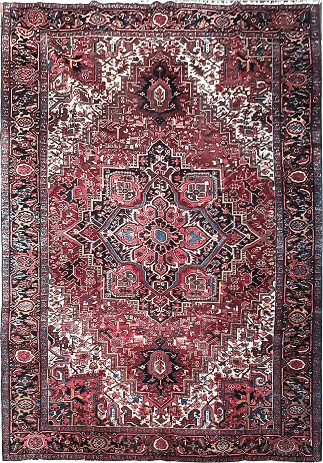Vintage Hand Knotted Rug # 3156 | 7’ 10” x 10’ 8” - Krazy For Rugs