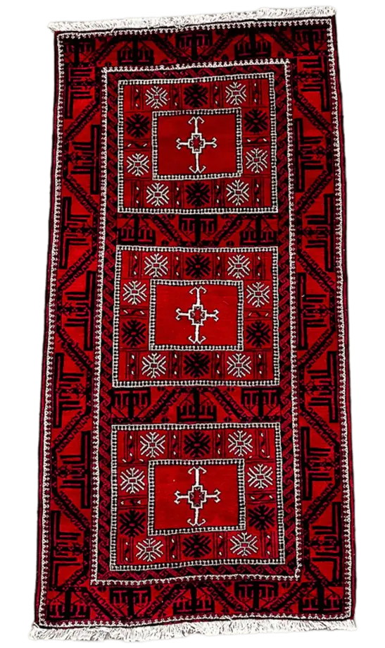 Vintage Hand Knotted Rug # 2439 | 3' 10'' x 7' 10'' Krazy For Rugs