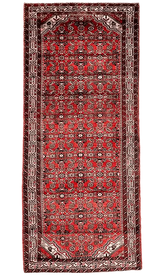 Vintage Hand Knotted Runner # 2444 | 3' 10